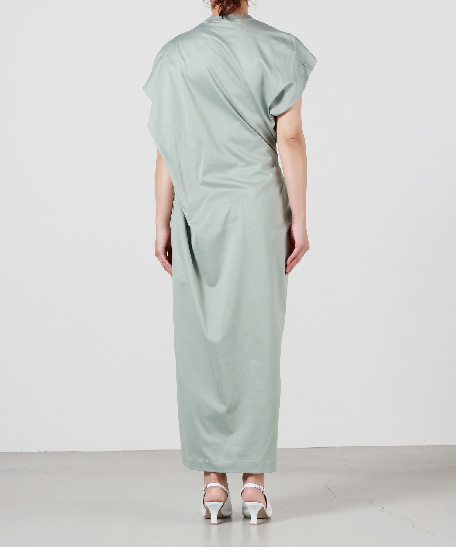 Mame Kurogouchi(マメ クロゴウチ)】 Cotton Jersey Asymmetric Dress