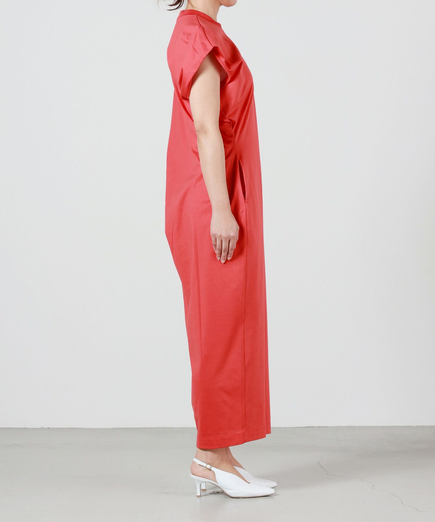 Mame Kurogouchi(マメ クロゴウチ)】 Cotton Jersey Asymmetric Dress