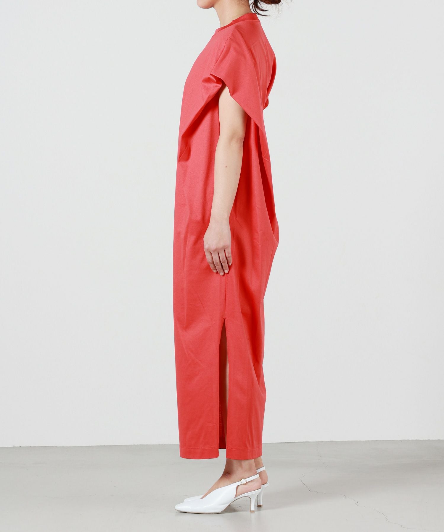 Mame Kurogouchi(マメ クロゴウチ)】 Cotton Jersey Asymmetric Dress