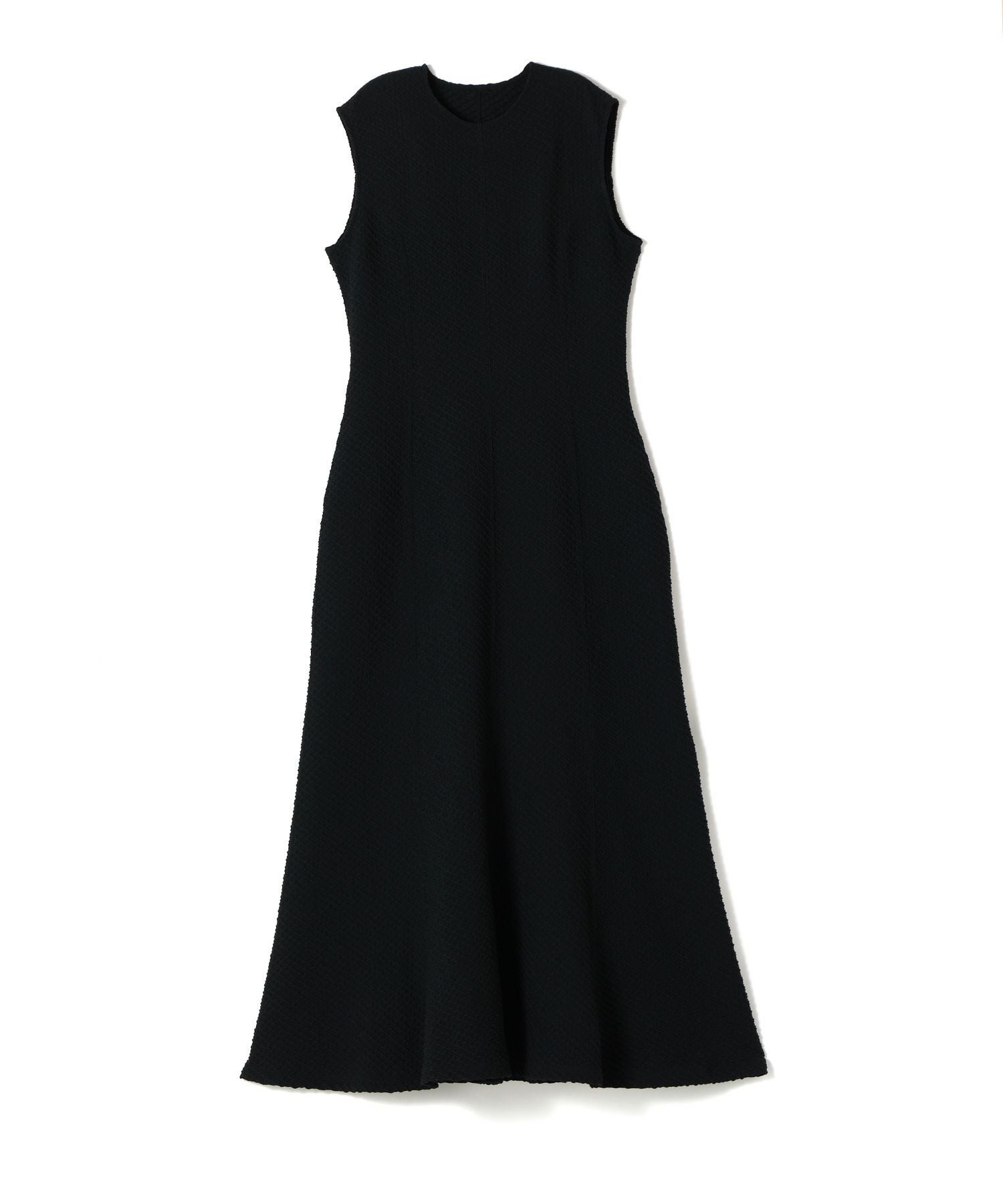 ワンピース Shirring Jersey Jacquard Dress - black Shirring Jersey Jacquard Dress-シャーリングジャージージャカード
