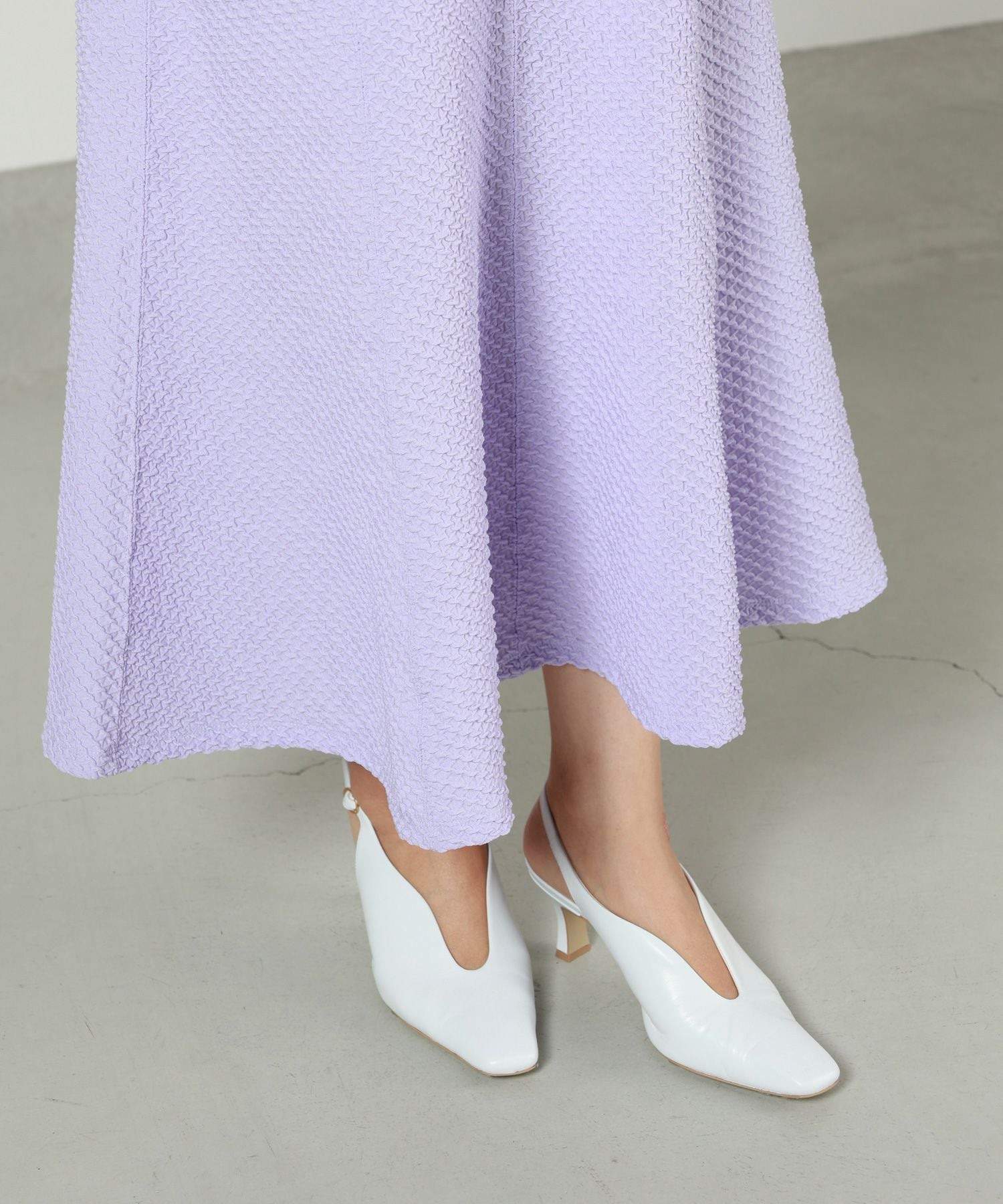 Mame Kurogouchi(マメ クロゴウチ)】 Shirring Jersey Jacquard