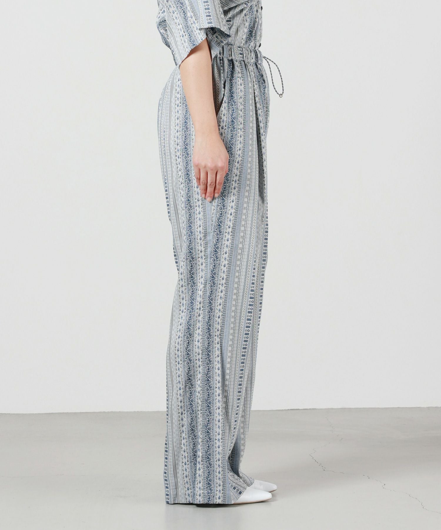 Mame Kurogouchi 新品　パンツ　マメ　クロゴウチ Mame Kurogouchi(マメ クロゴウチ)】 Stripe Jacquard Relaxed