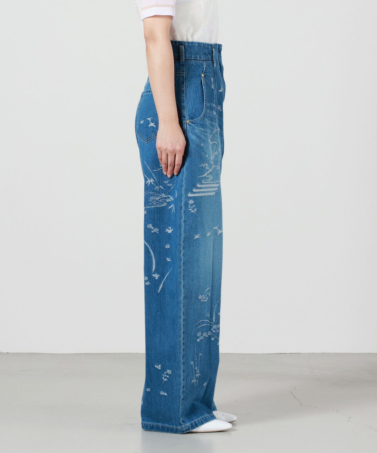 Mame Kurogouchi(マメ クロゴウチ)】 Nature Pattern Jacquard Wide