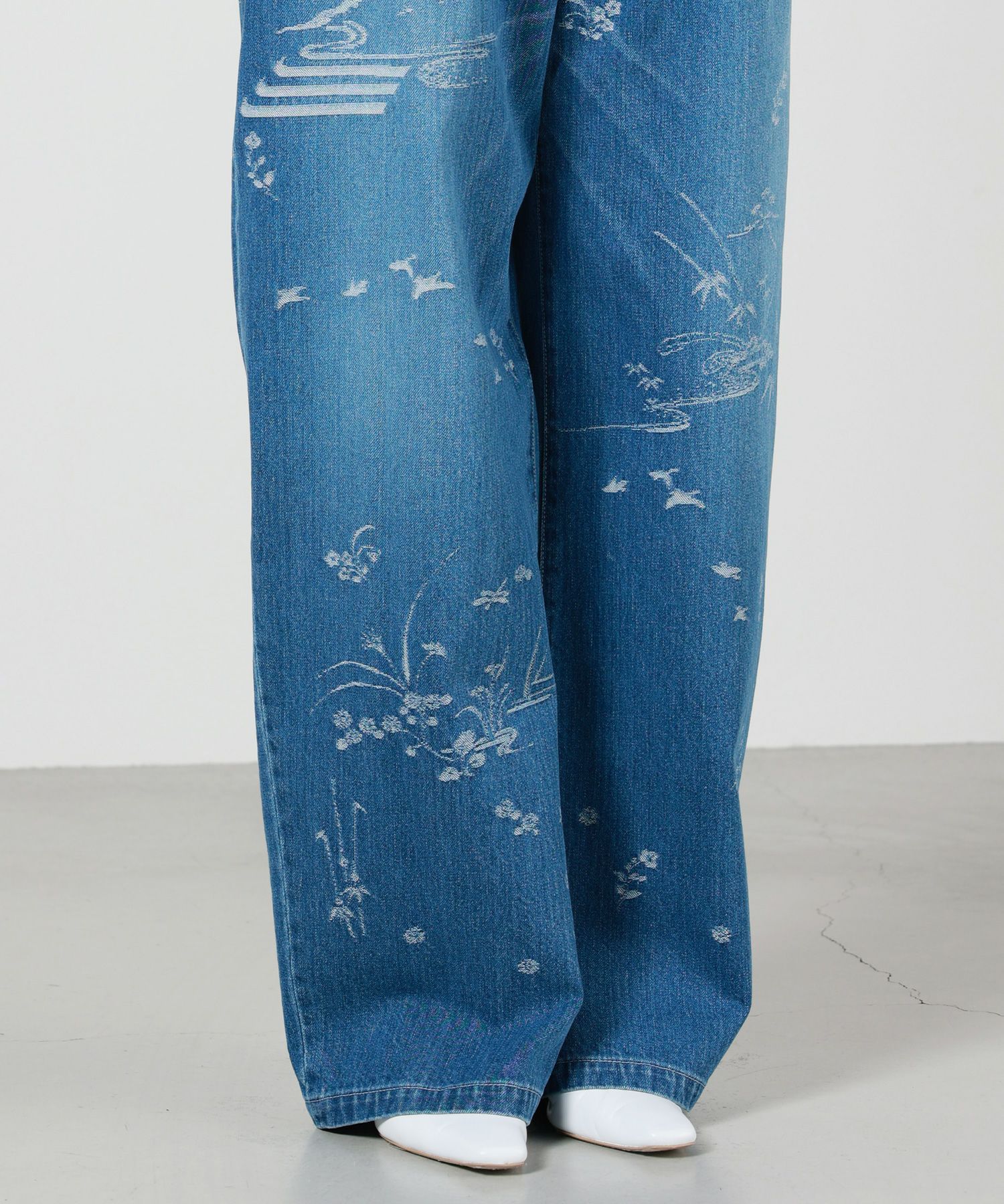 Mame Kurogouchi(マメ クロゴウチ)】 Nature Pattern Jacquard Wide