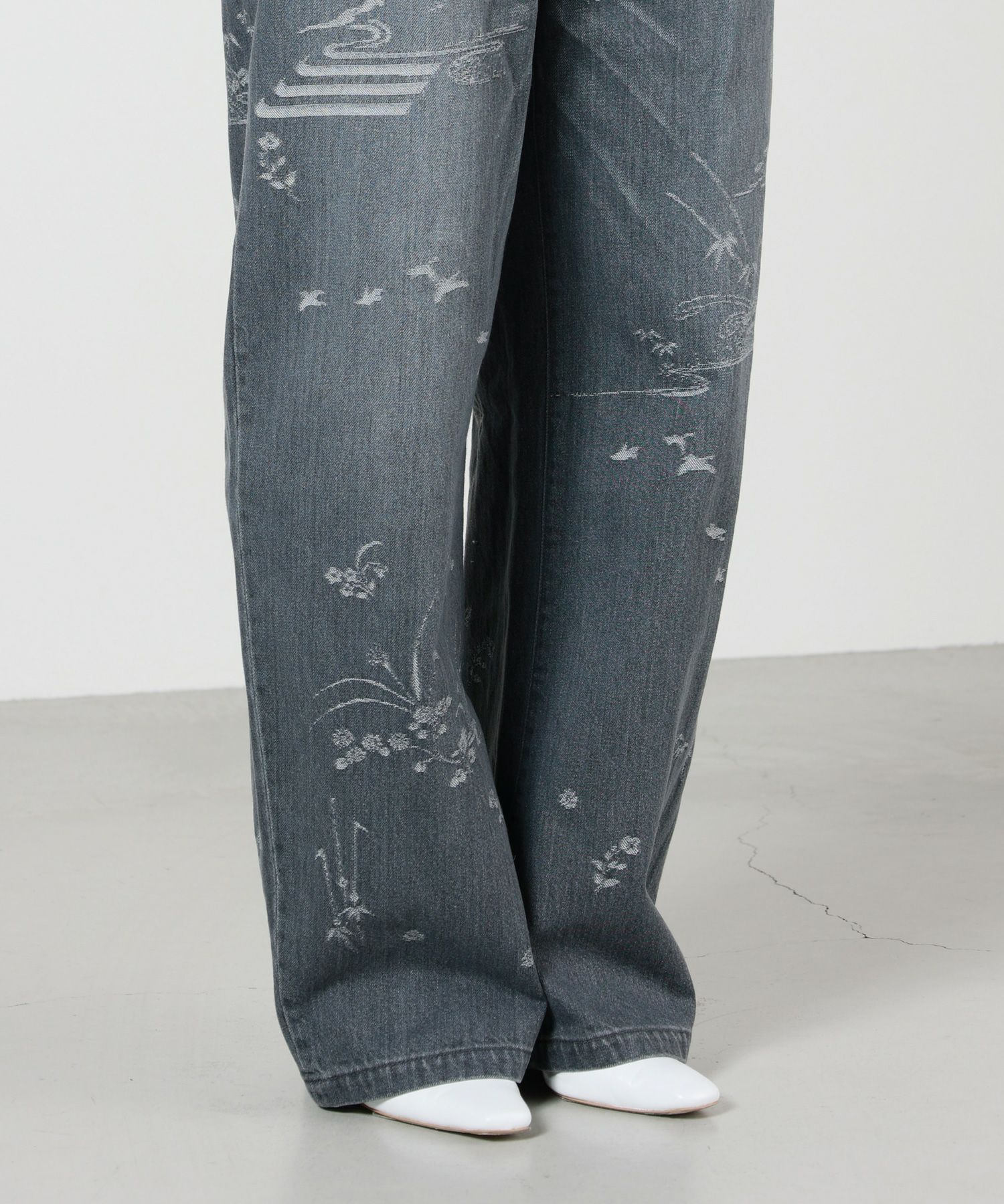 Mame Kurogouchi(マメ クロゴウチ)】 Nature Pattern Jacquard Wide