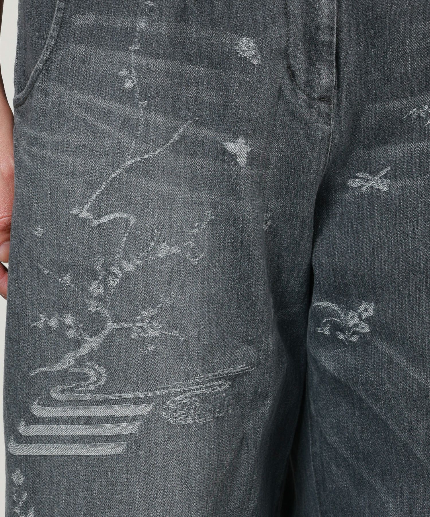 Mame Kurogouchi(マメ クロゴウチ)】 Nature Pattern Jacquard Wide
