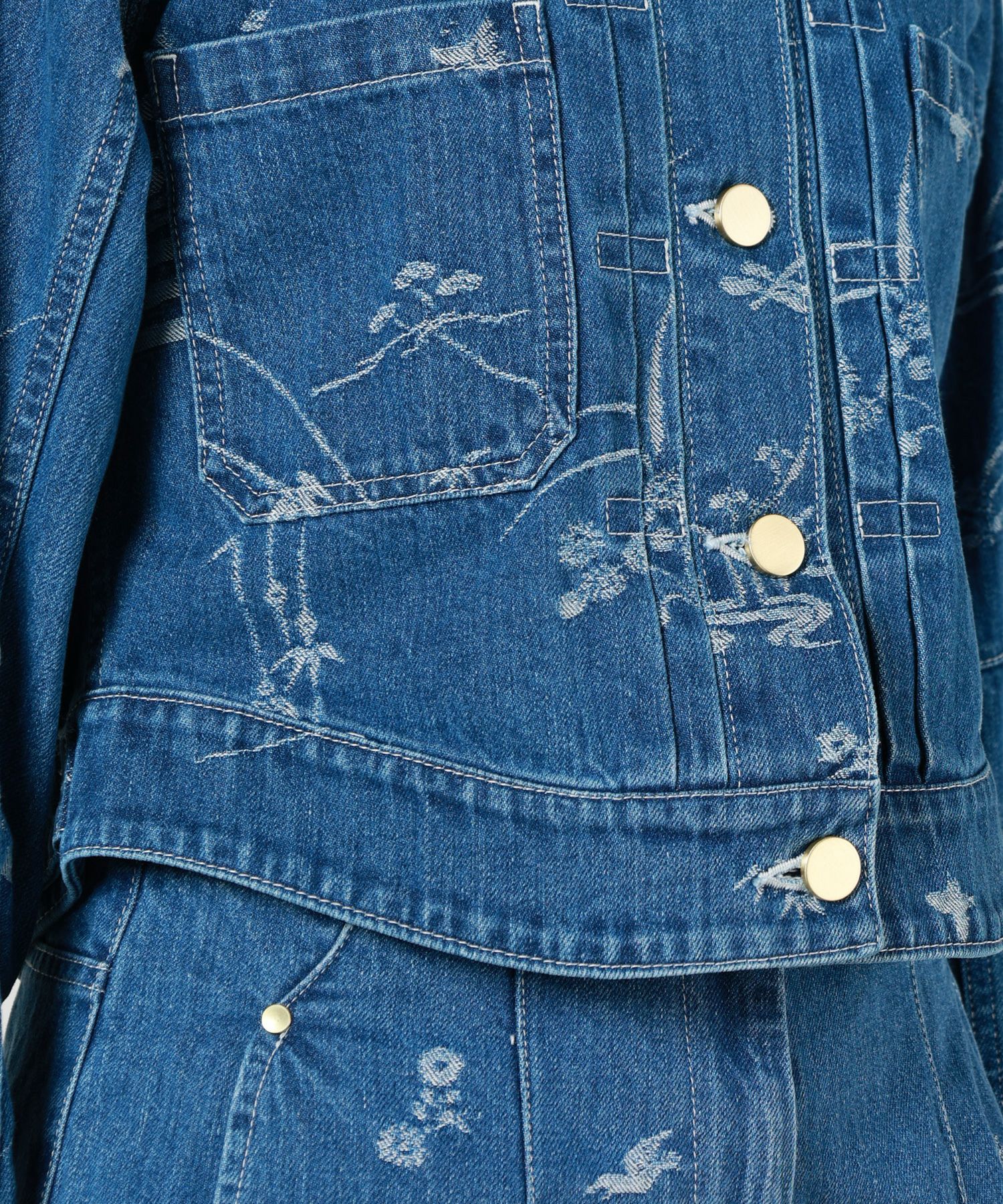 Mame Kurogouchi(マメ クロゴウチ)】 Nature Pattern Jacquard Short