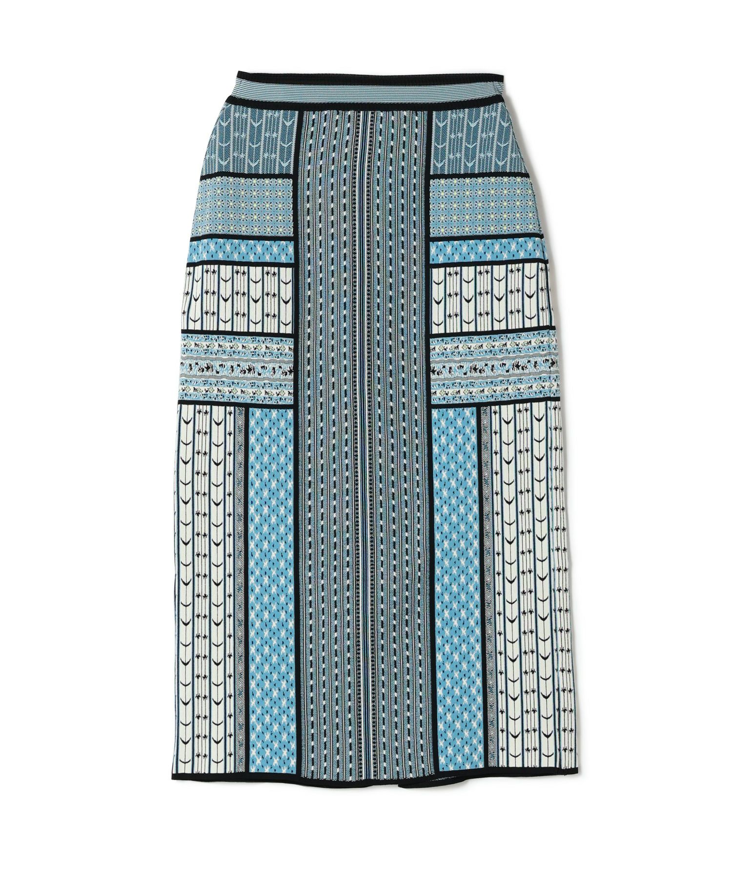 Mame Kurogouchi(マメ クロゴウチ)】 Geometric Pattern Knitted Skirt
