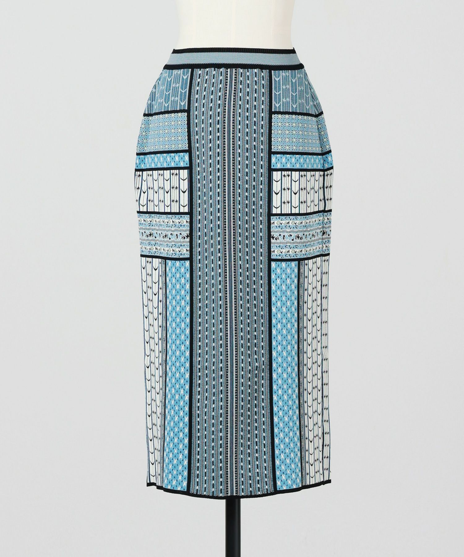Mame Kurogouchi(マメ クロゴウチ)】 Geometric Pattern Knitted Skirt
