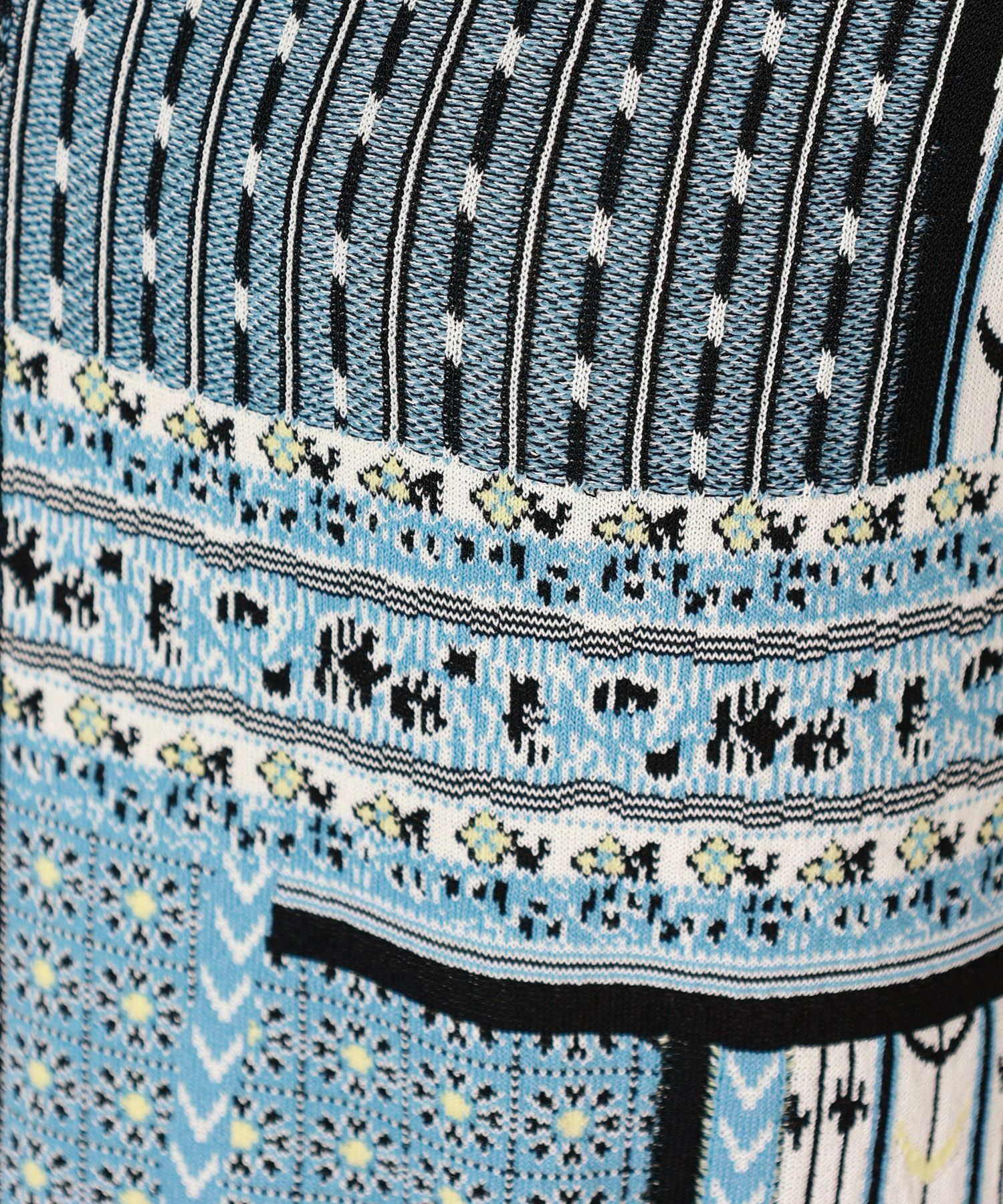 Mame Kurogouchi(マメ クロゴウチ)】 Geometric Pattern Knitted Dress