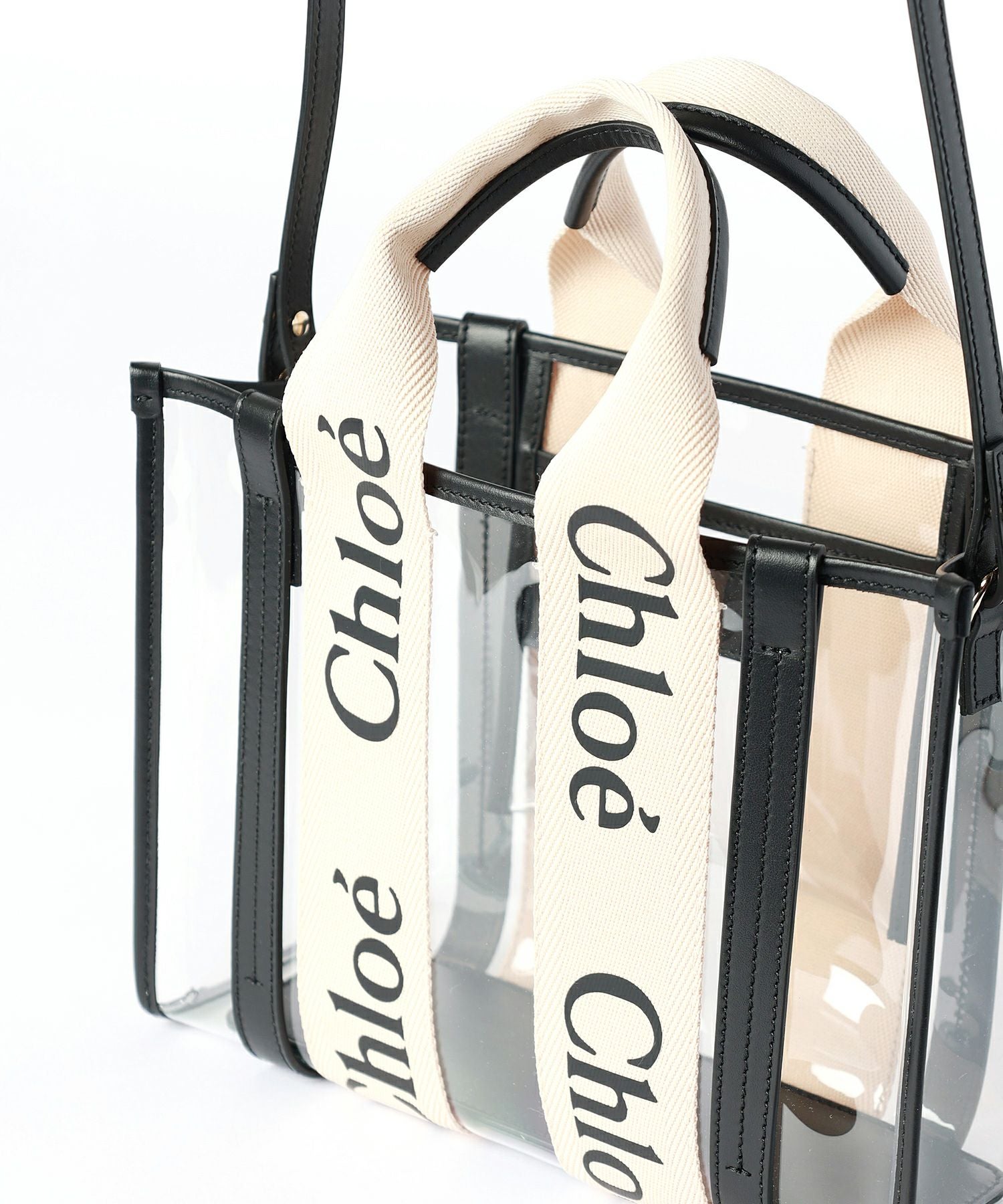 Chloe(クロエ)】 ジェリー&レザー製WOODYスモールトートバッグ