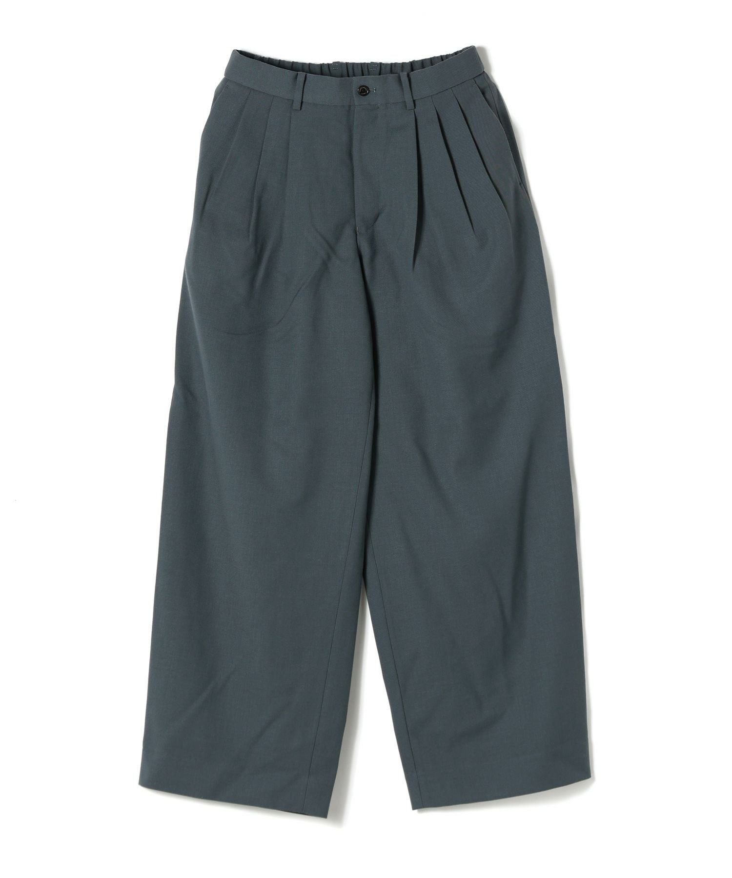 MARKAWARE(マーカウェア)】 TRIPLE PLEATED WIDE TROUSERS -Organic