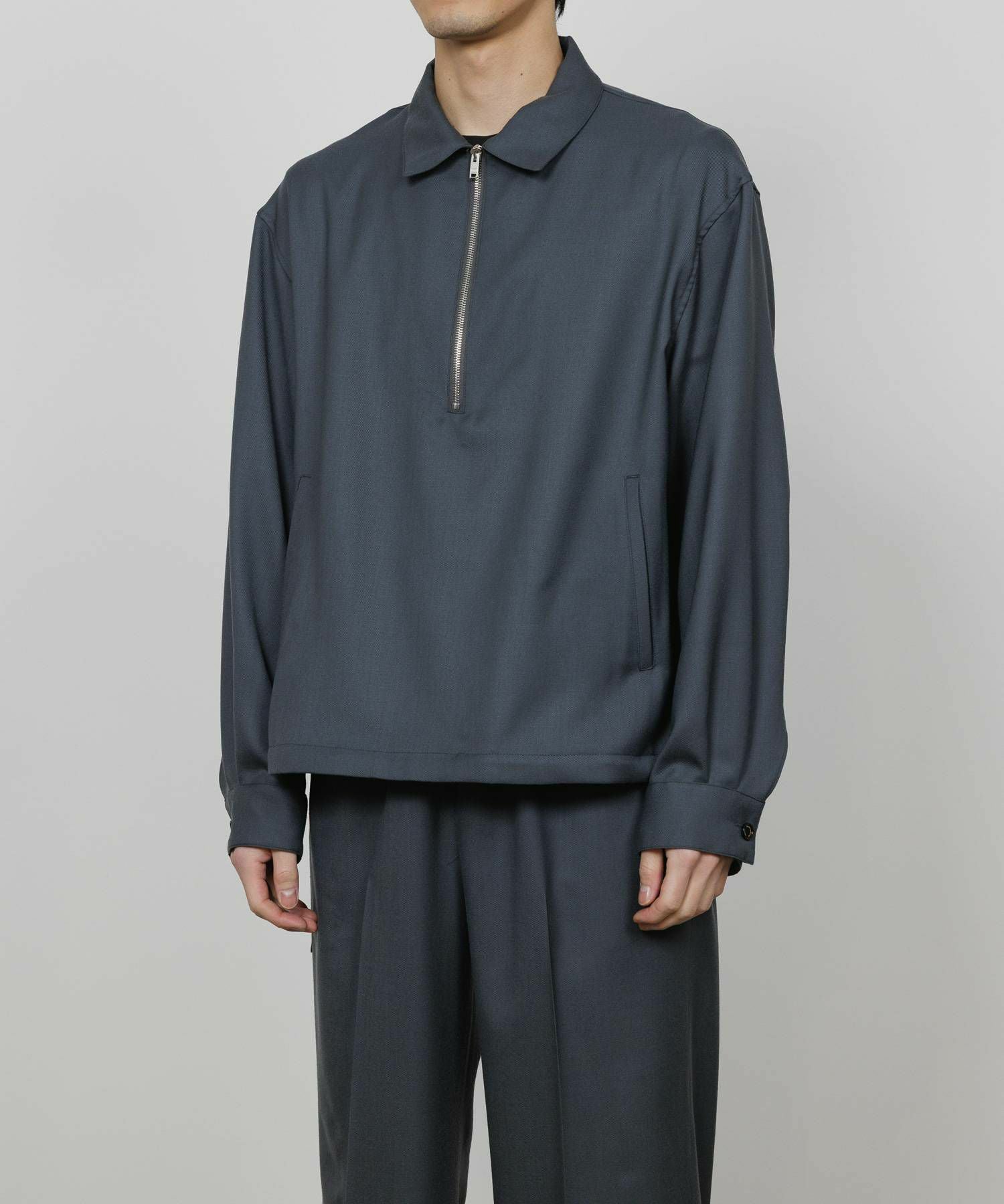 MARKAWARE(マーカウェア)】 2/80オーガニックウールヴィエラ ハーフ