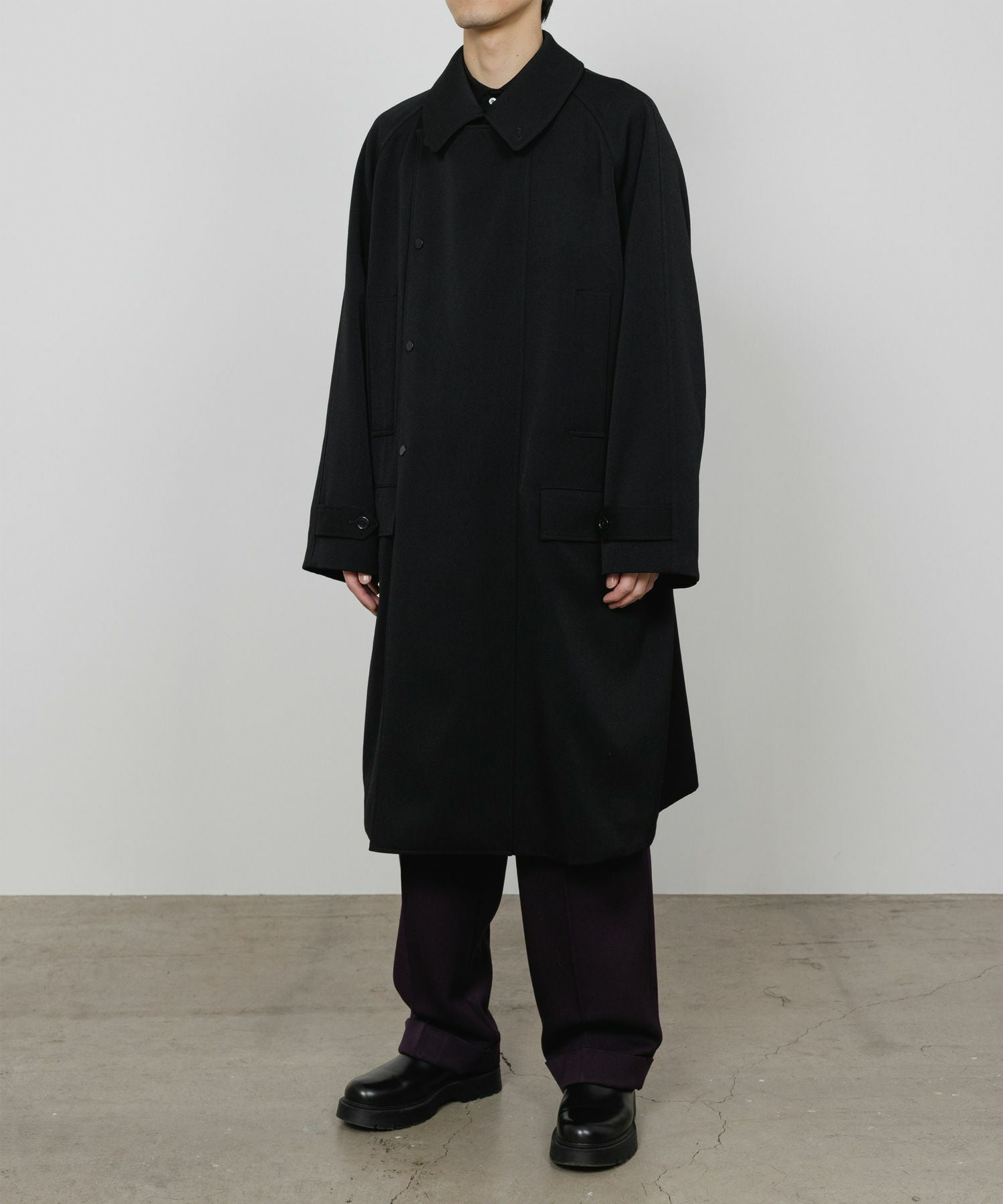 MARKAWARE(マーカウェア)】 Polwarth Tuxedo Cloth Hunter Coat