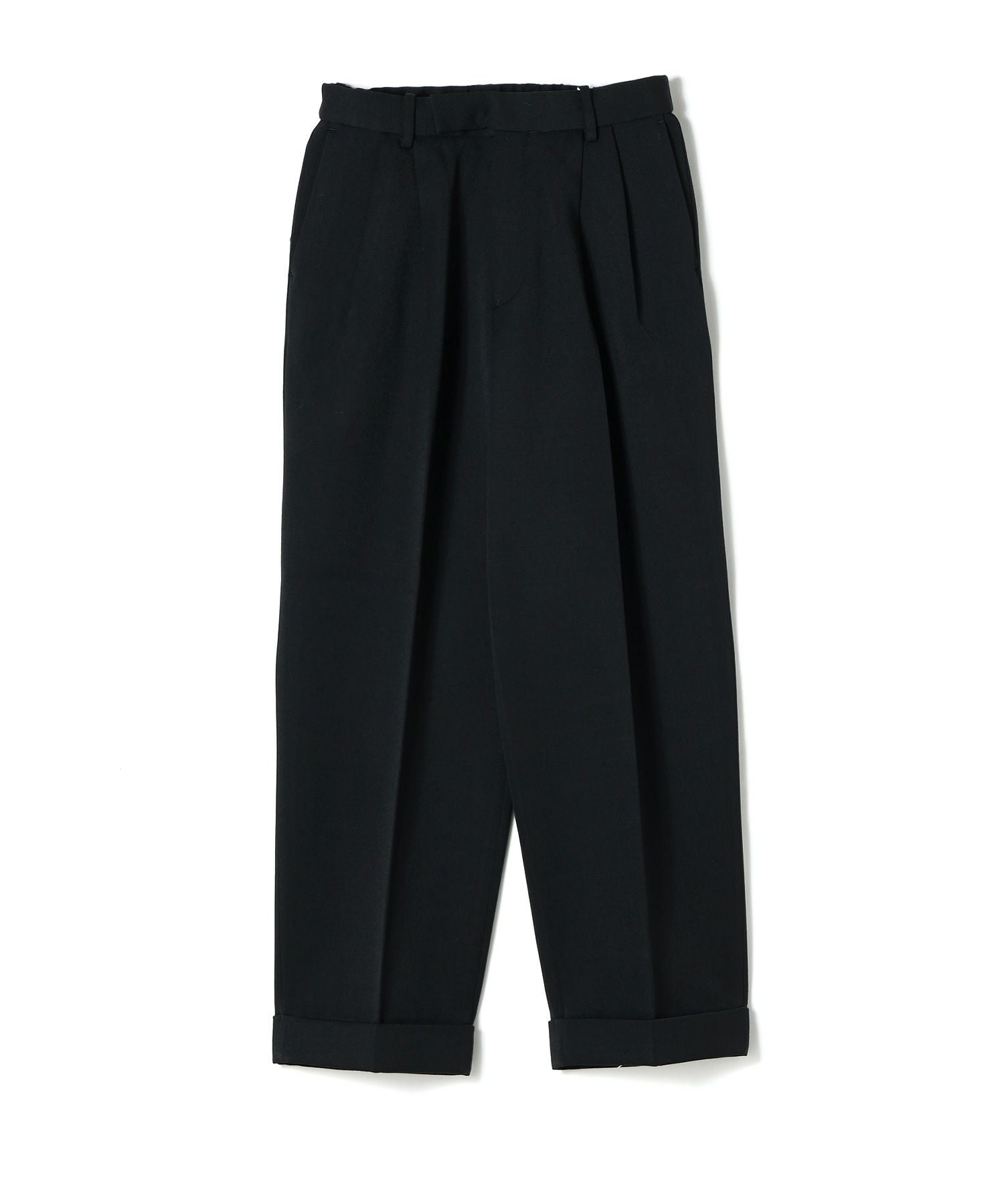 MARKAWARE(マーカウェア)】 Polwarth Tuxedo Cloth Double Pleated