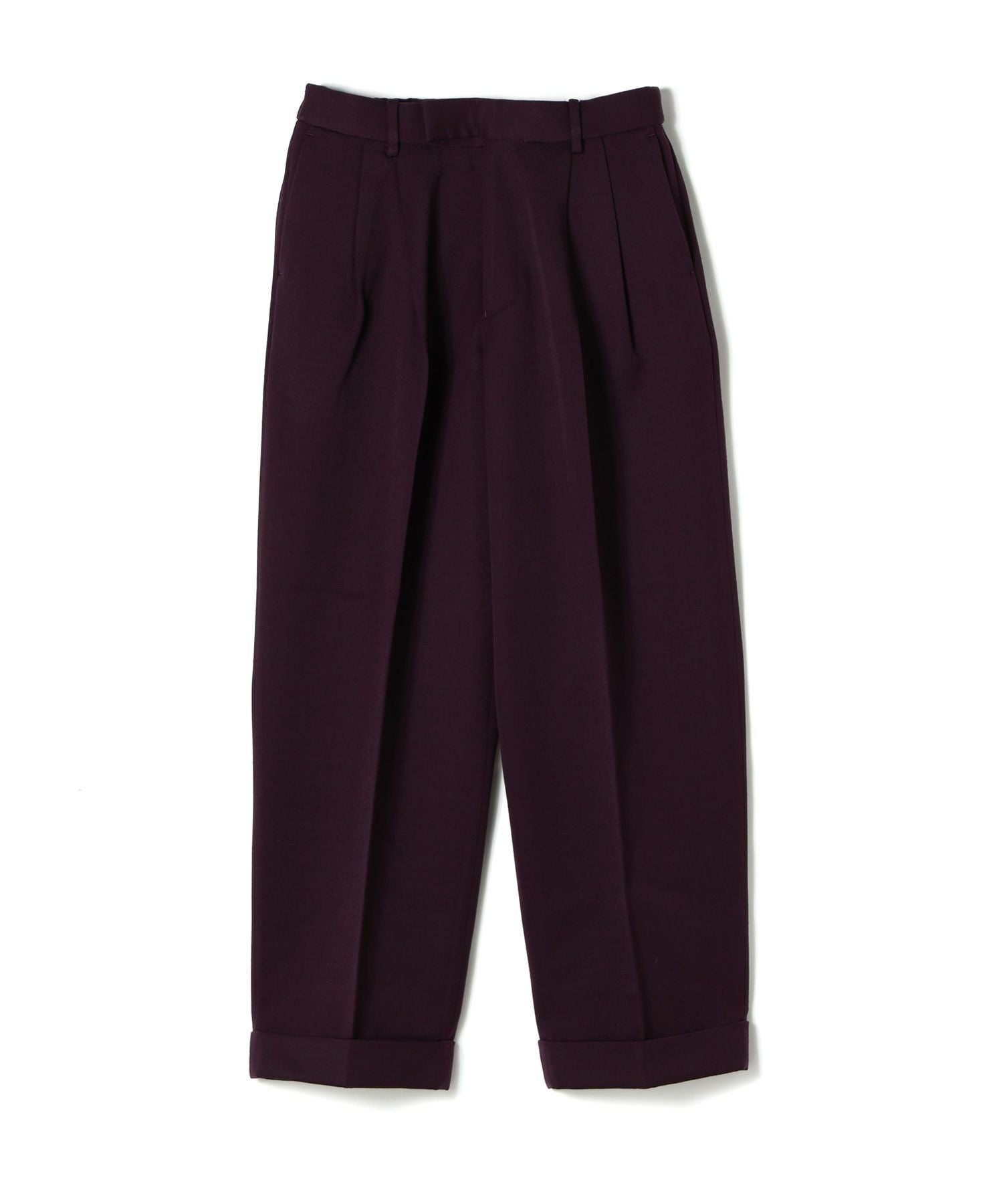 MARKAWARE(マーカウェア)】 Polwarth Tuxedo Cloth Double Pleated