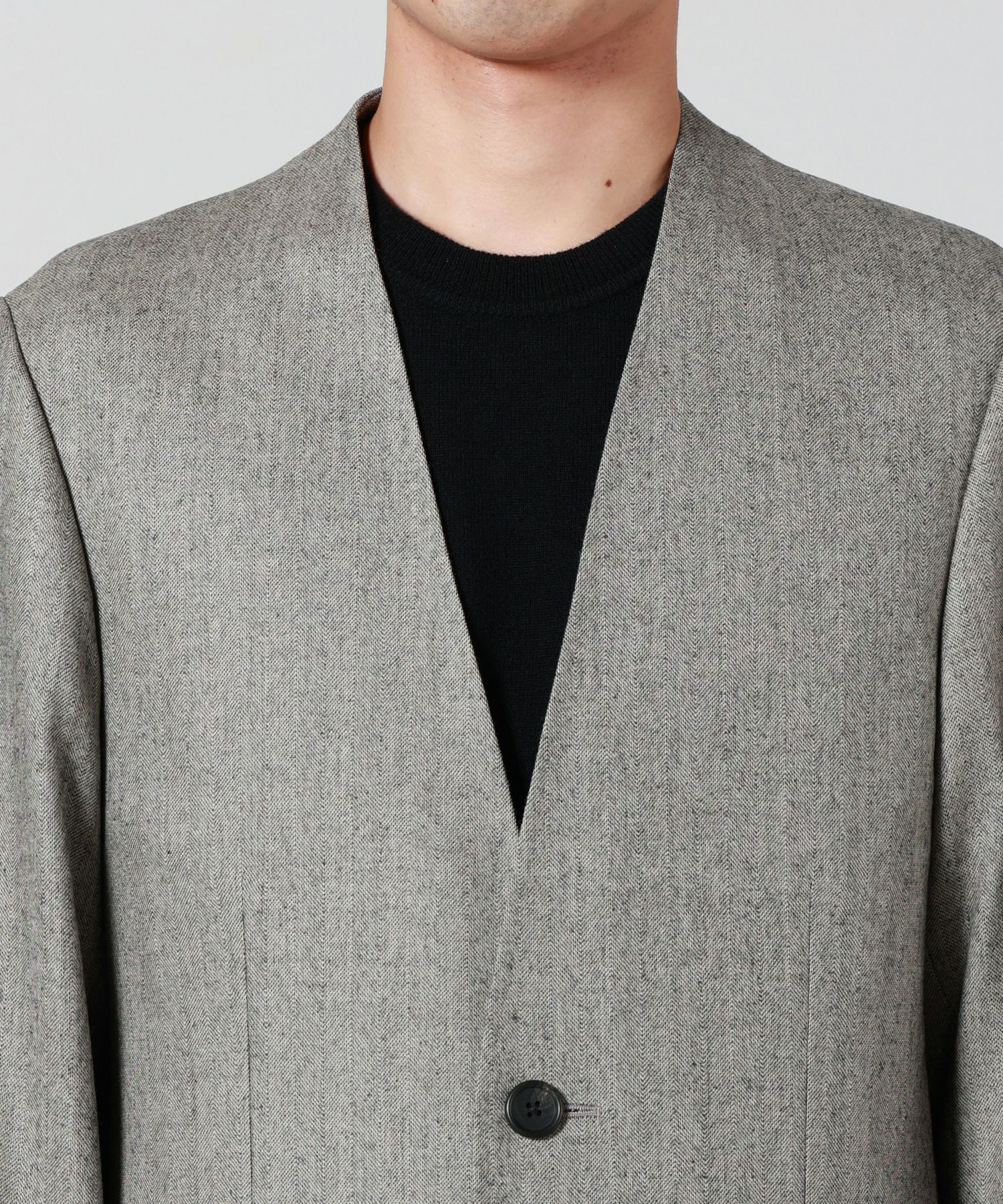 RAINMAKER(レインメーカー)】 NO COLLAR LONG JACKET｜PARIGOT ONLINE