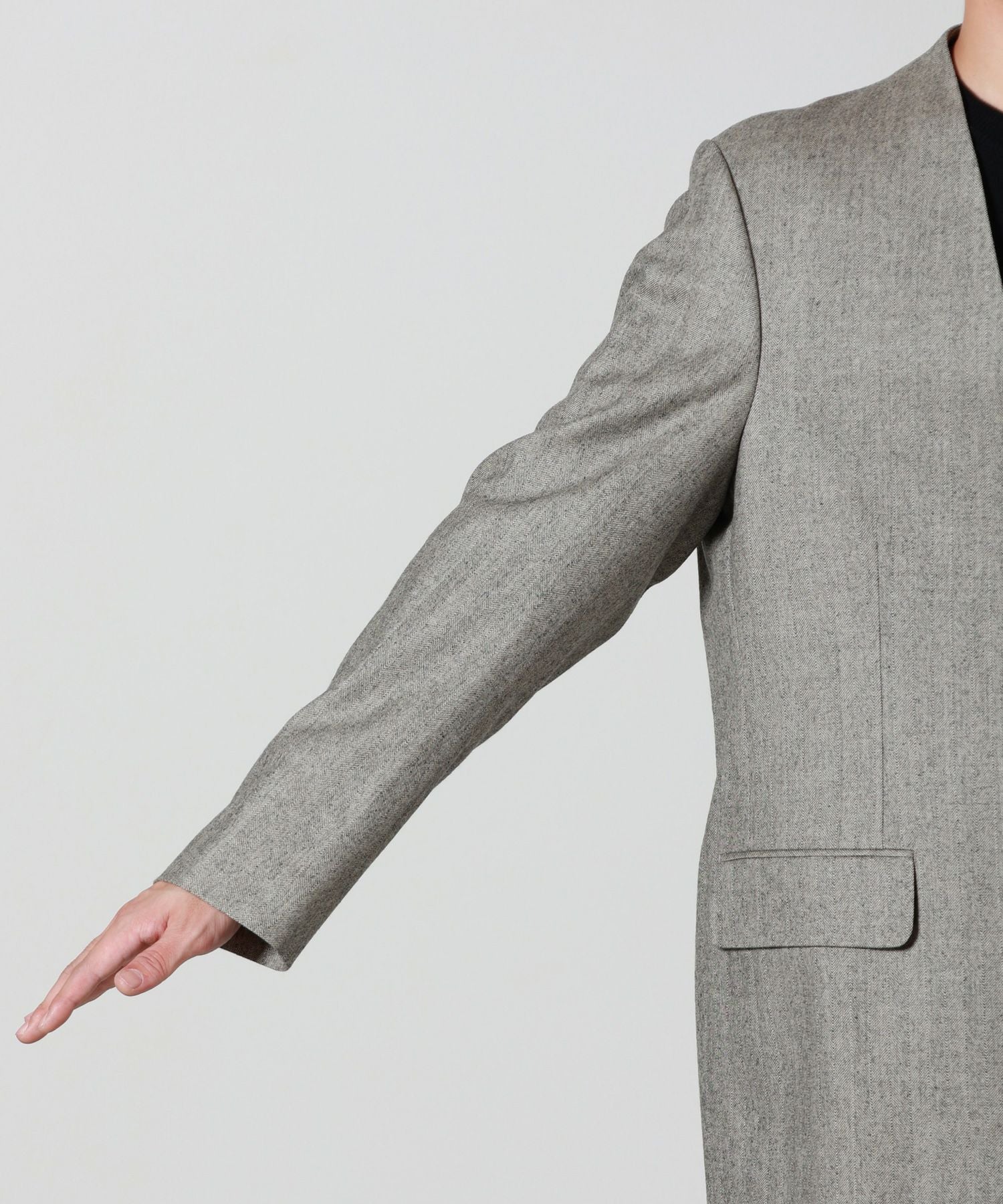 RAINMAKER(レインメーカー)】 NO COLLAR LONG JACKET｜PARIGOT ONLINE