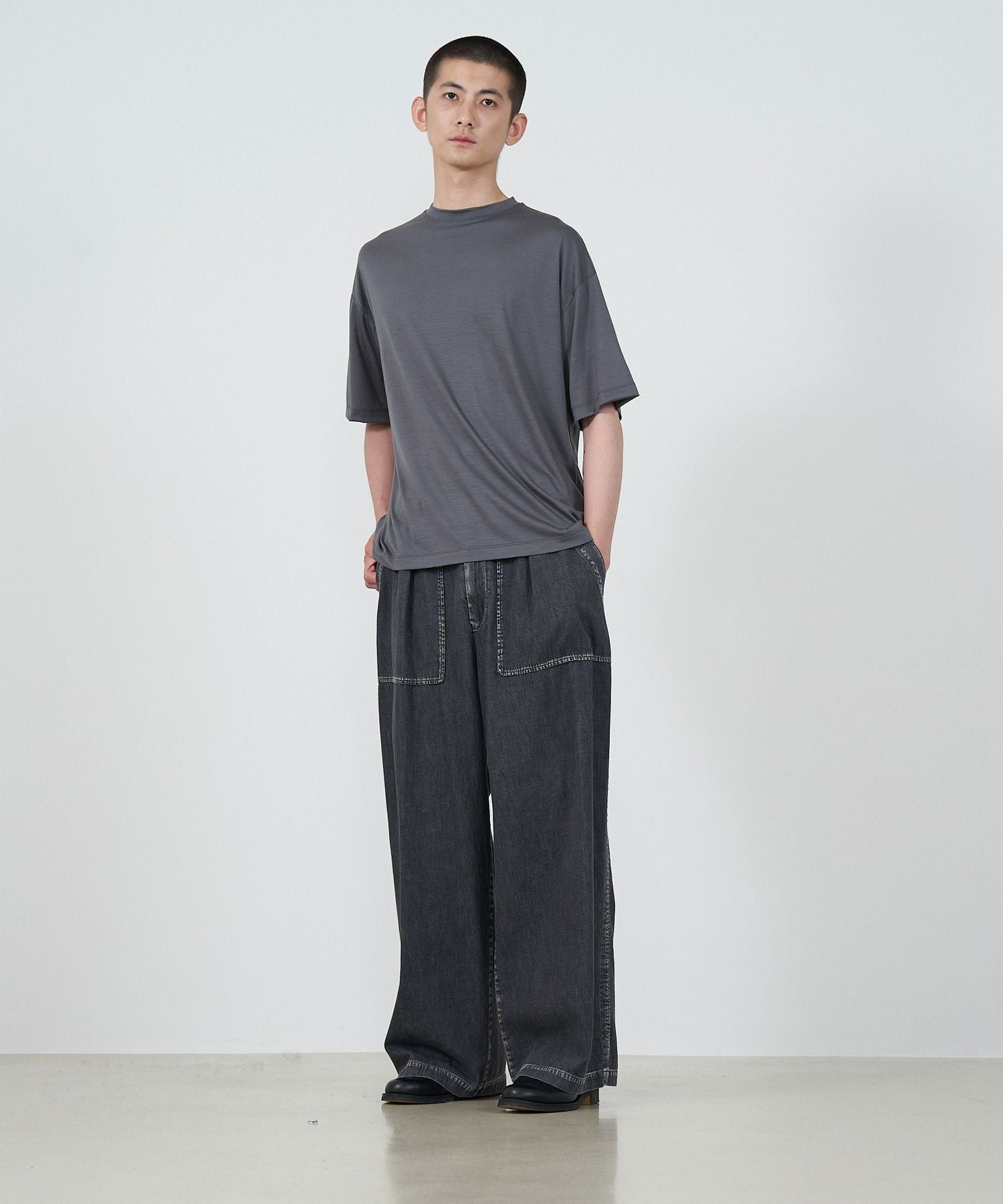 YOKE(ヨーク)】 SUPER 120'S WASHABLE WOOL JERSEY T-SHIRT｜PARIGOT