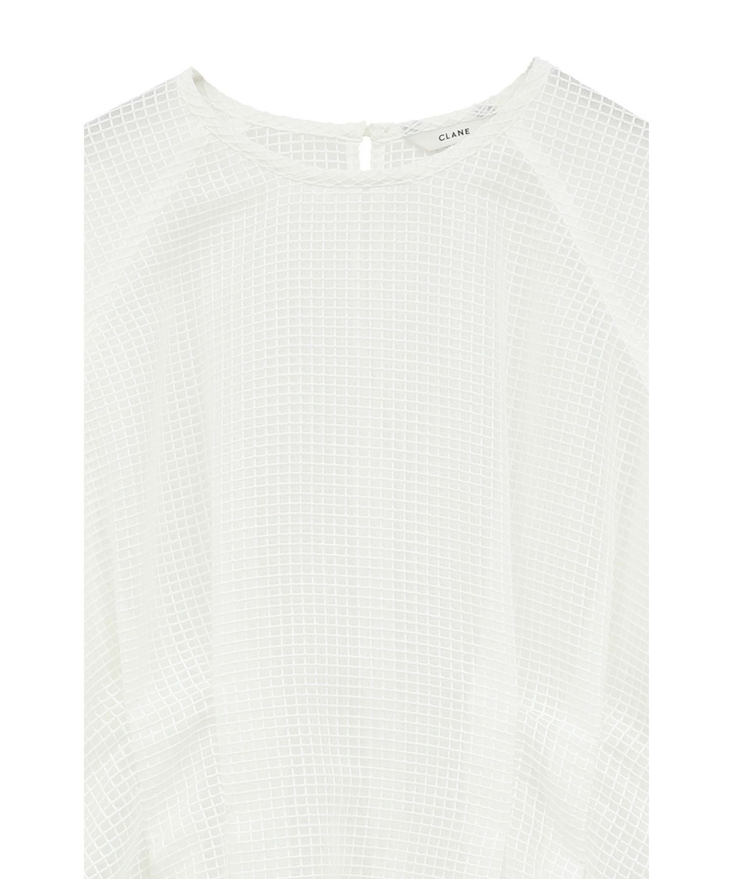 CLANE(クラネ)】 SHEER PLAID VOLUME SLEEVE TOPS｜PARIGOT ONLINE