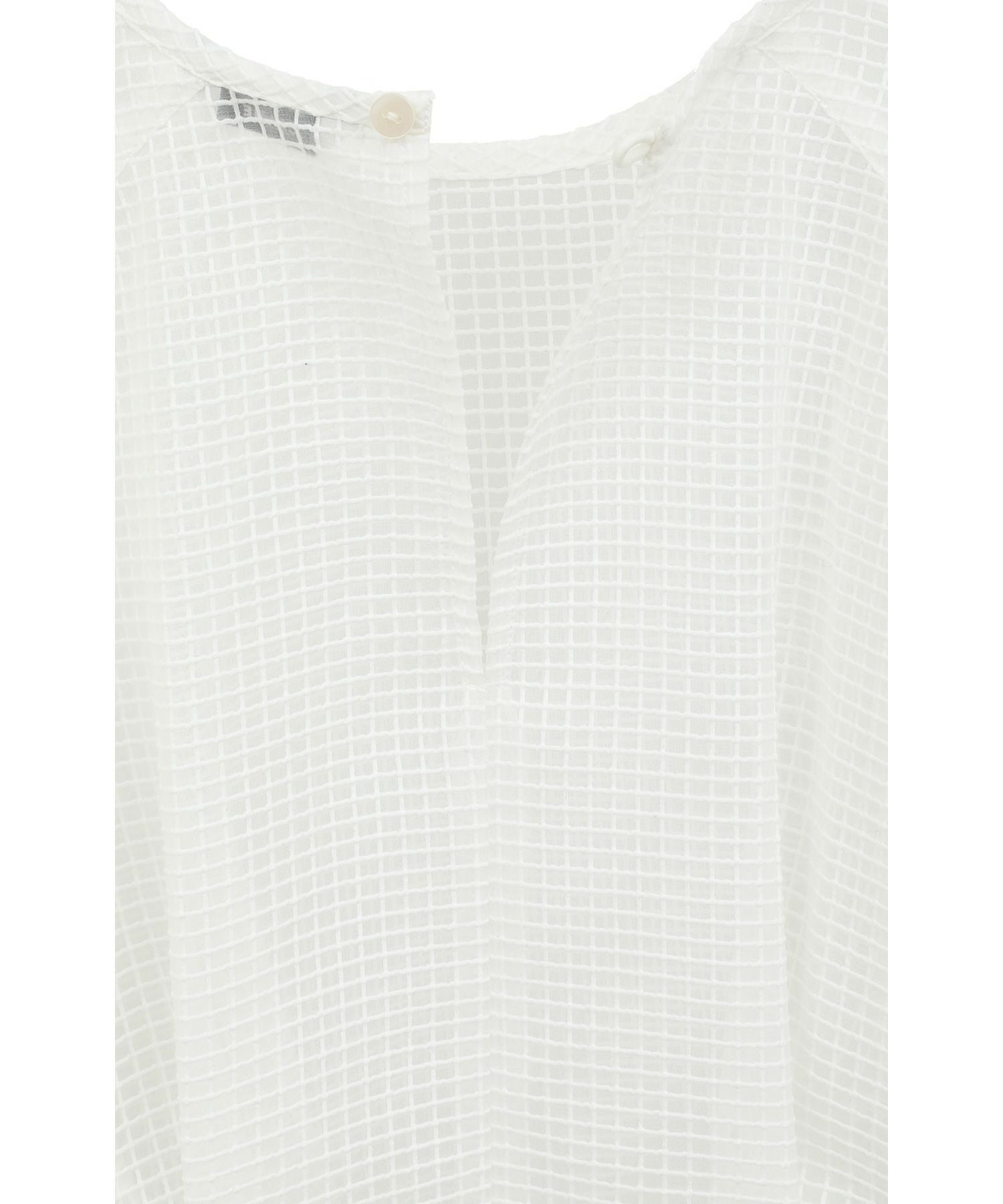 CLANE(クラネ)】 SHEER PLAID VOLUME SLEEVE TOPS｜PARIGOT ONLINE