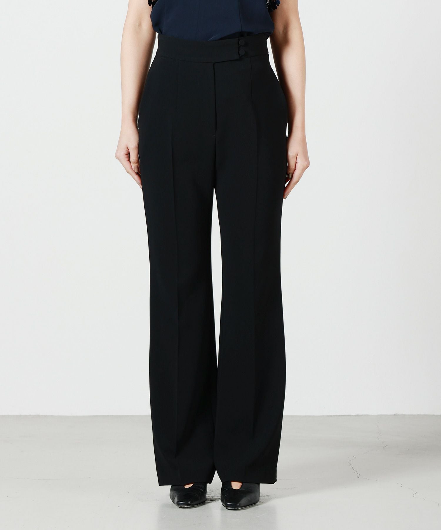 Mame Kurogouchi(マメ クロゴウチ)】 Acetate Polyester High Waisted