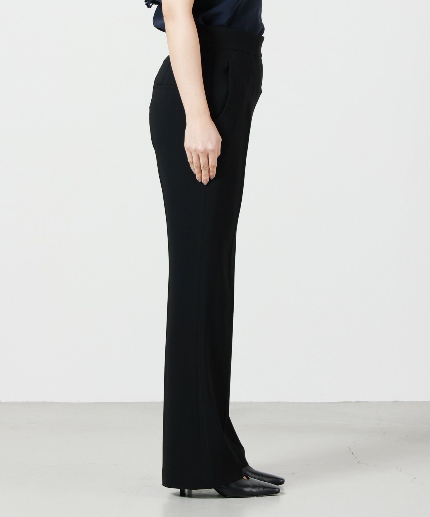 Mame Kurogouchi(マメ クロゴウチ)】 Acetate Polyester High Waisted