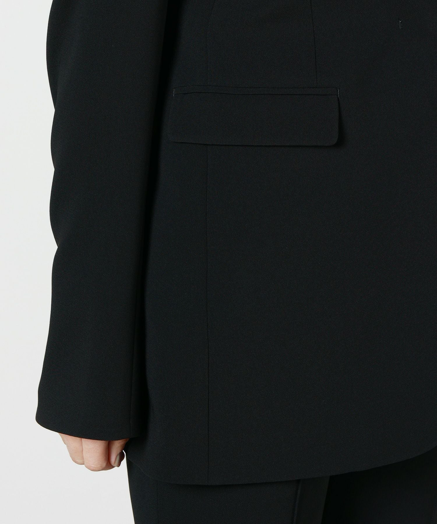Mame Kurogouchi(マメ クロゴウチ)】 Acetate Polyester Collarless