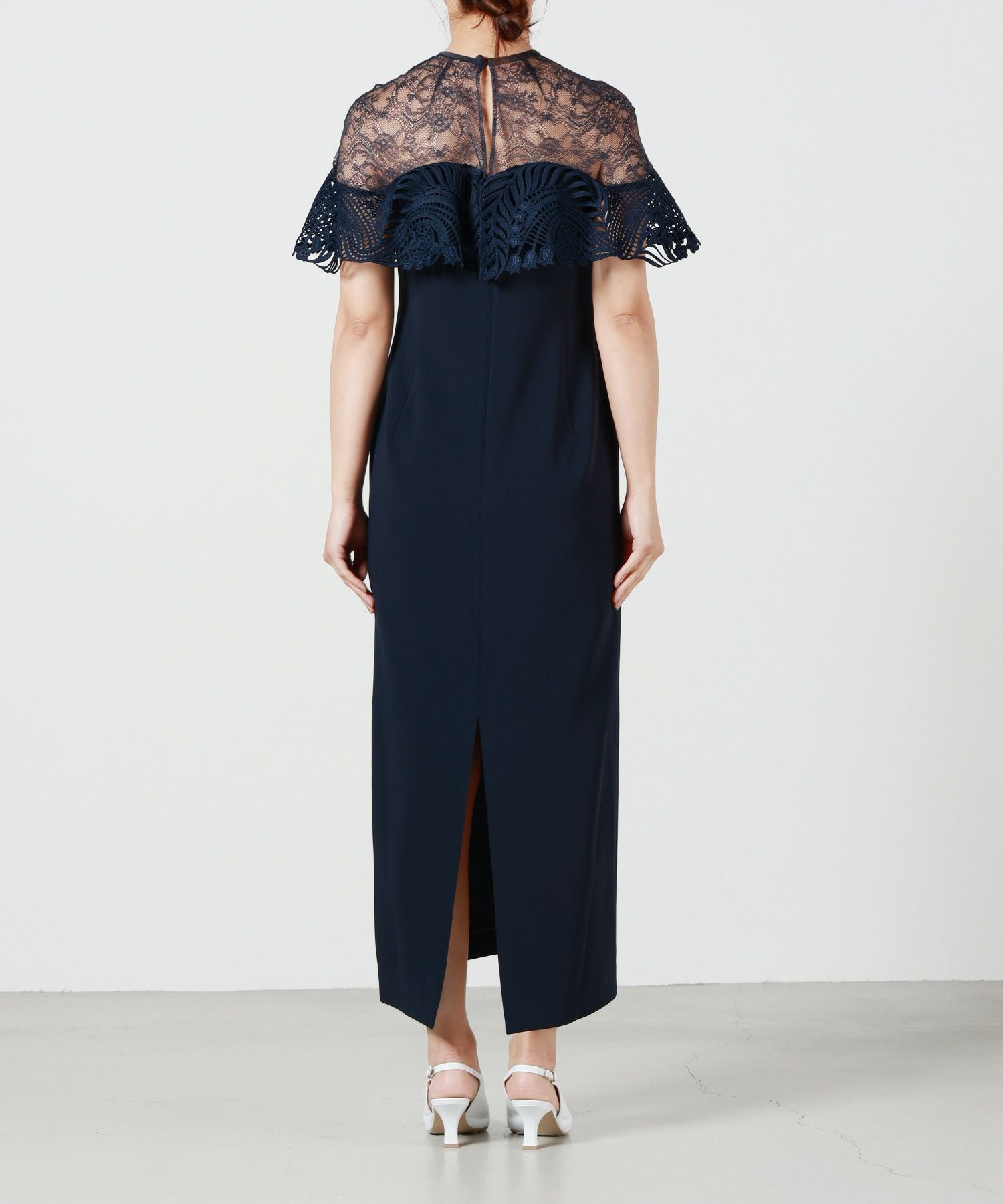 Mame Kurogouchi(マメ クロゴウチ)】 Tulle Lace Classic Dress