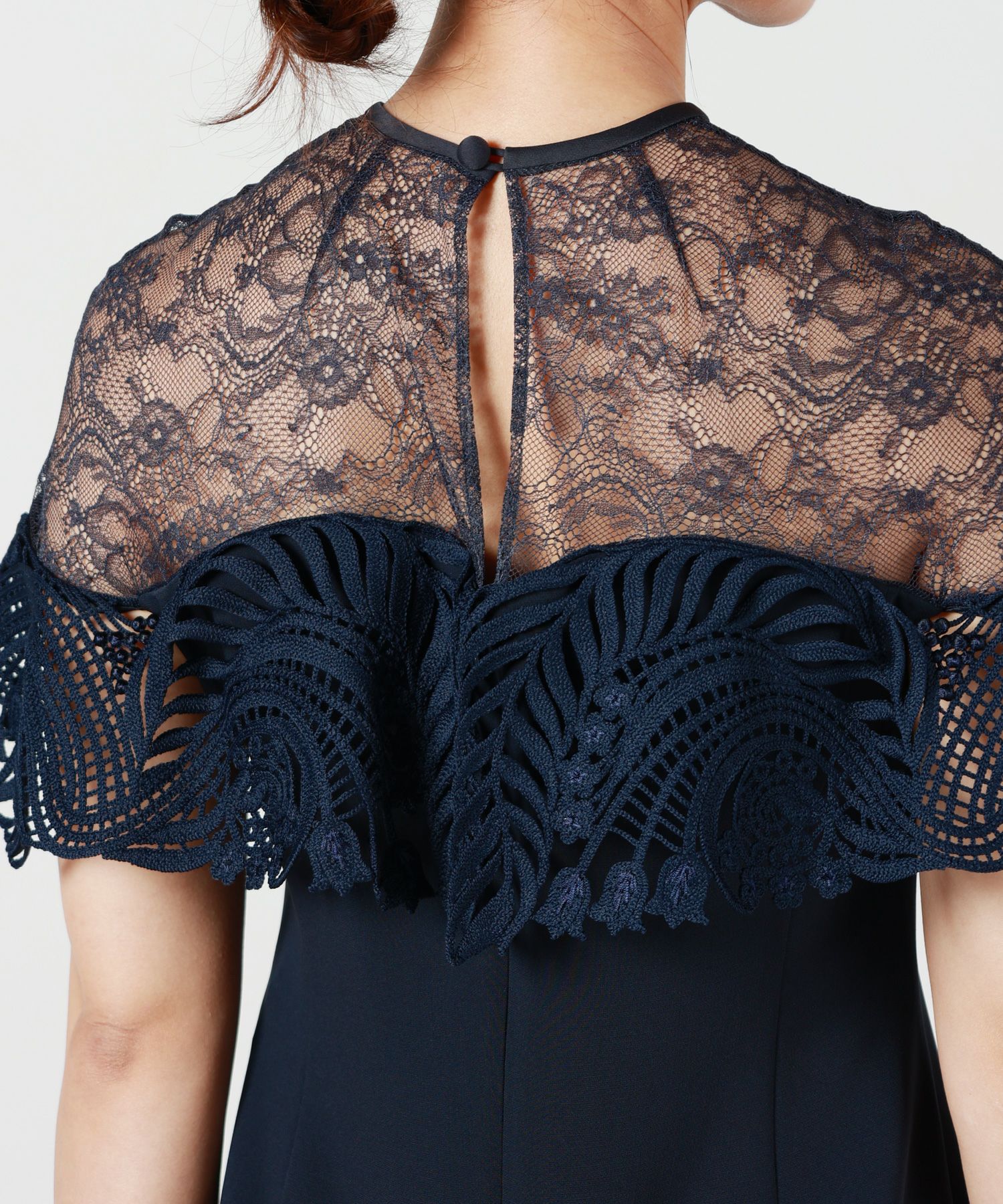 Mame Kurogouchi(マメ クロゴウチ)】 Tulle Lace Classic Dress