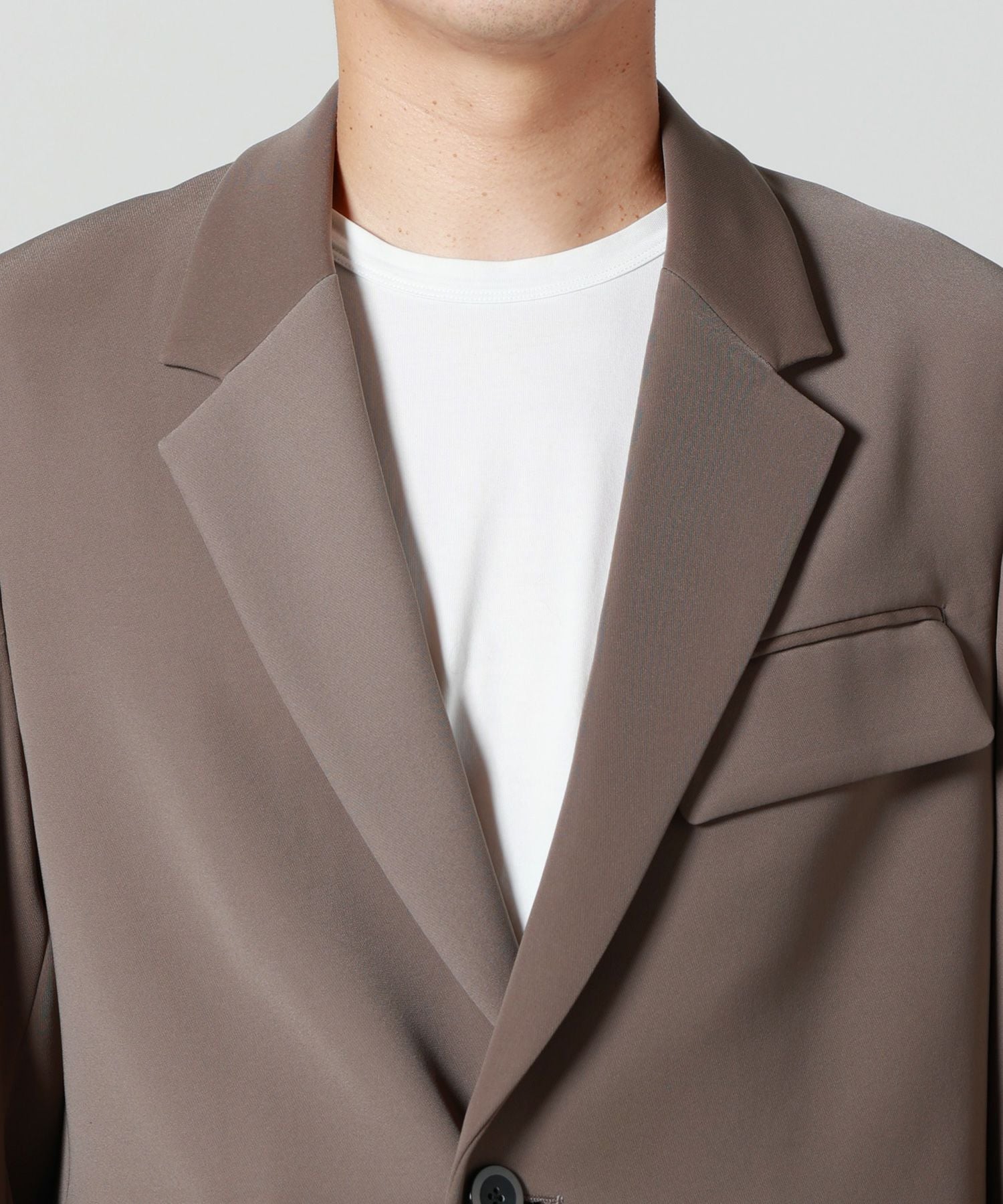 CULLNI(クルニ)】 Double Cloth Twill Zip Pcket Tailored Jacket