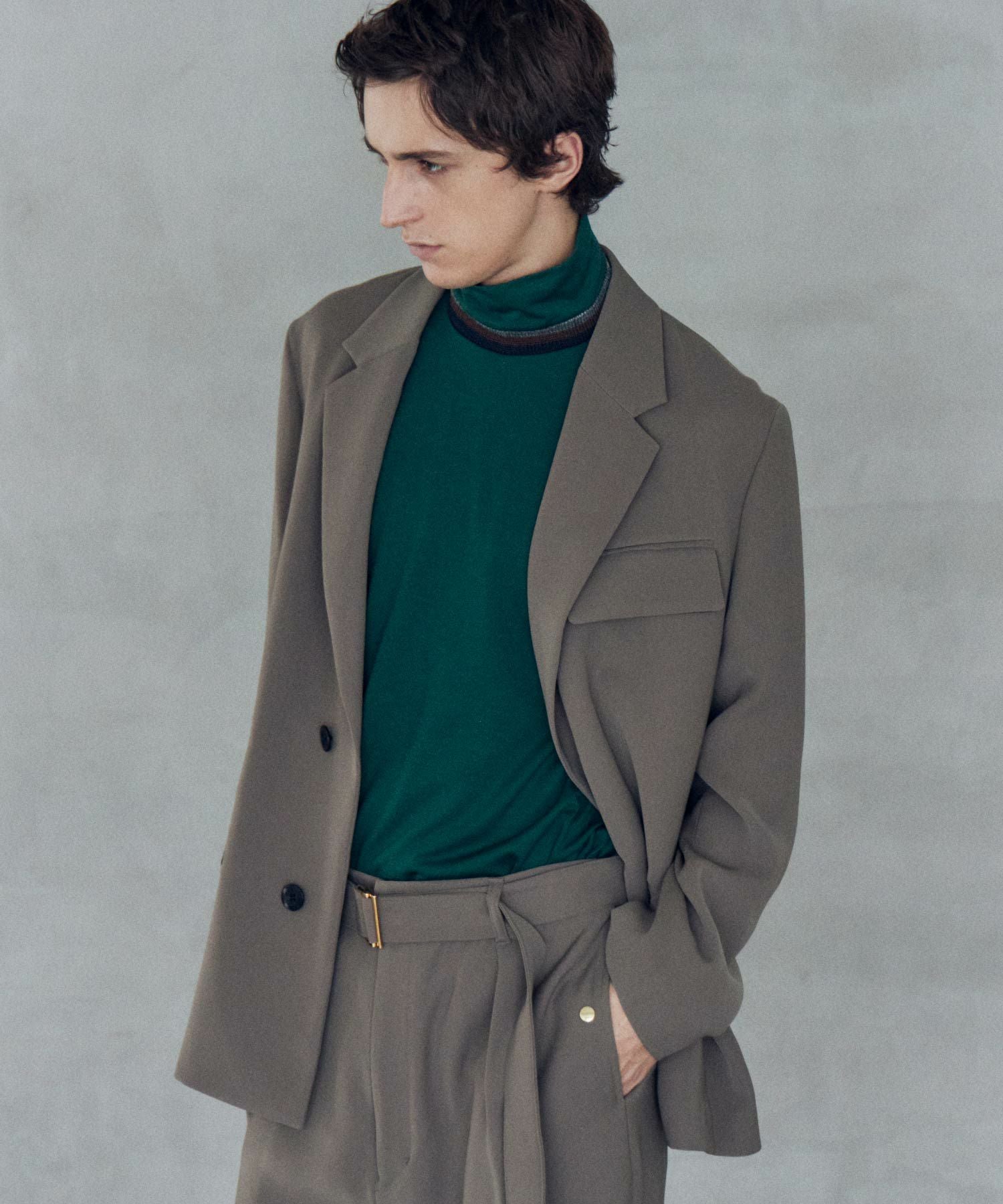 CULLNI(クルニ)】 Double Cloth Twill Zip Pcket Tailored Jacket