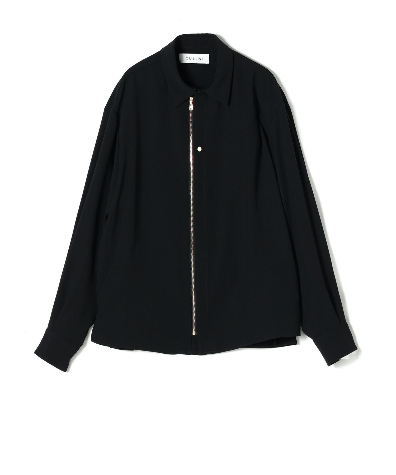 cullni クルニ ダブルクロスロングシャツ