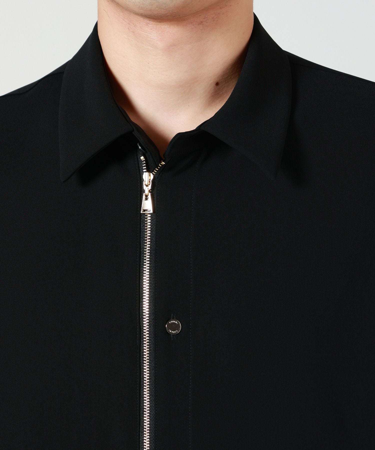 CULLNI(クルニ)】 Double Cloth Zip Up Long Sleeve Shirt｜PARIGOT