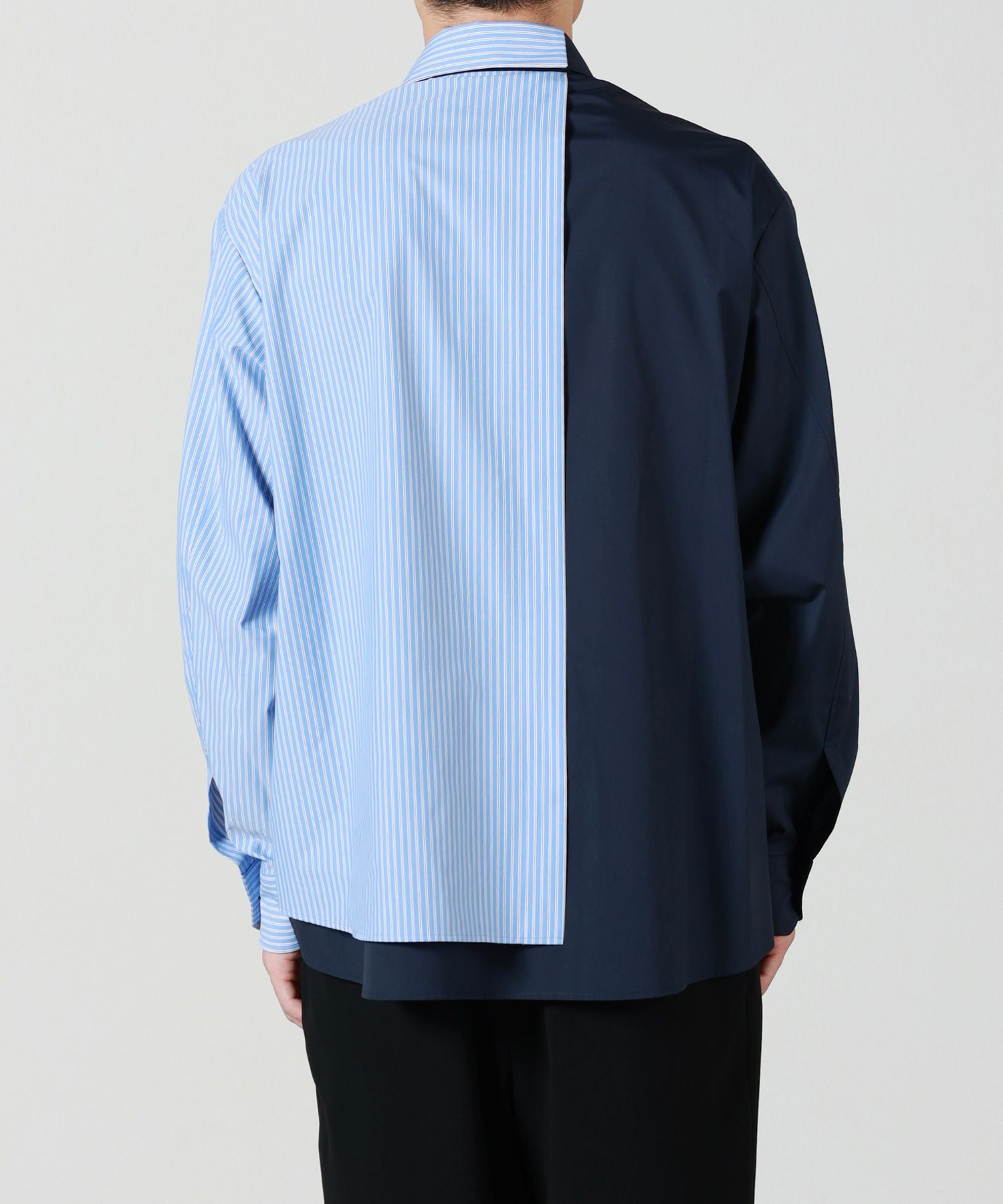 CULLNI(クルニ)】 Stripe Asymmetrical Layered Shirt｜PARIGOT ONLINE