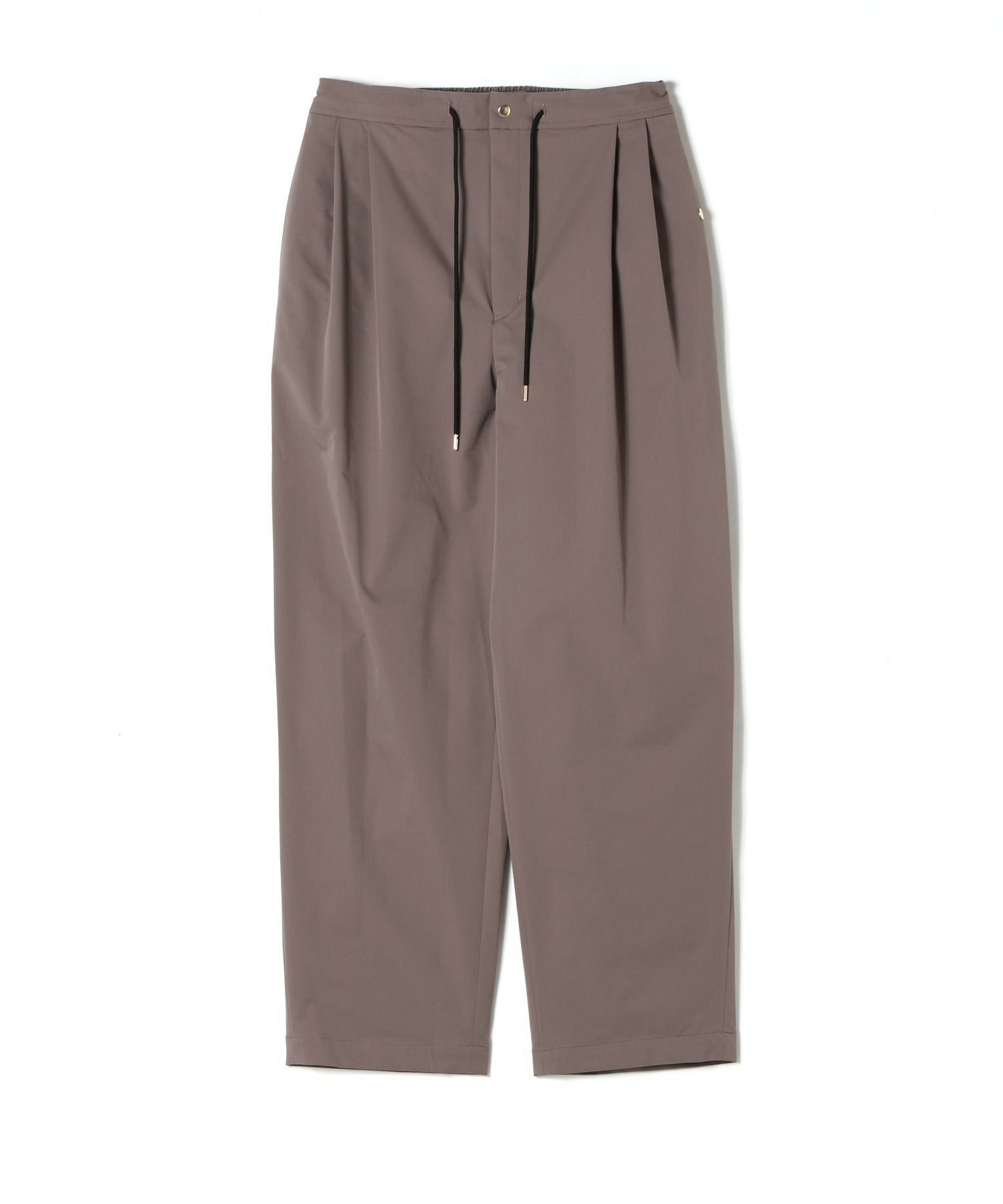 CULLNI(クルニ)】 Strech Double Cloth 2Tuck Drawstring Pants