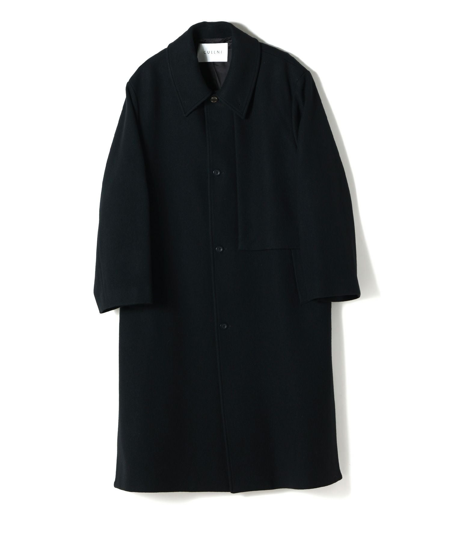 CULLNI(クルニ)】 Lamb Wool Melton Layerd Long Coat｜PARIGOT ONLINE