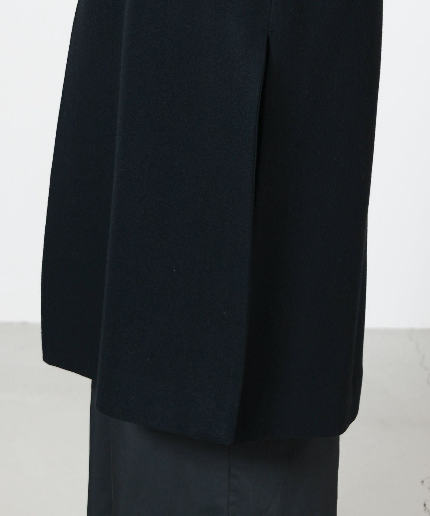 CULLNI(クルニ)】 Lamb Wool Melton Layerd Long Coat｜PARIGOT ONLINE