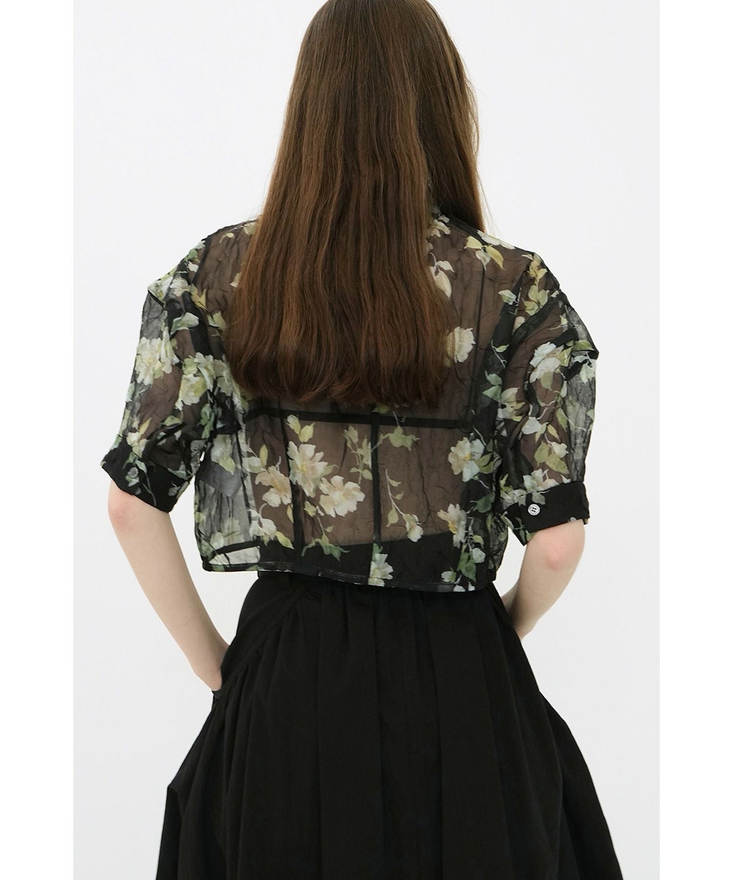 CLANE(クラネ)】 SHEER FLOWER SHORT SLEEVE SHIRTS｜PARIGOT ONLINE