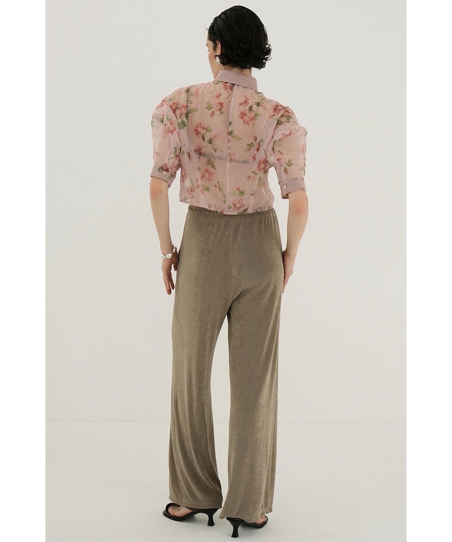 Tシャツ(半袖+袖なし) CLANE SHEER FLOWER SHORTSLEEVESHIRTS CLANE(クラネ)】 SHEER FLOWER SHORT SLEEVE SHIRTS｜PARIGOT ONLINE