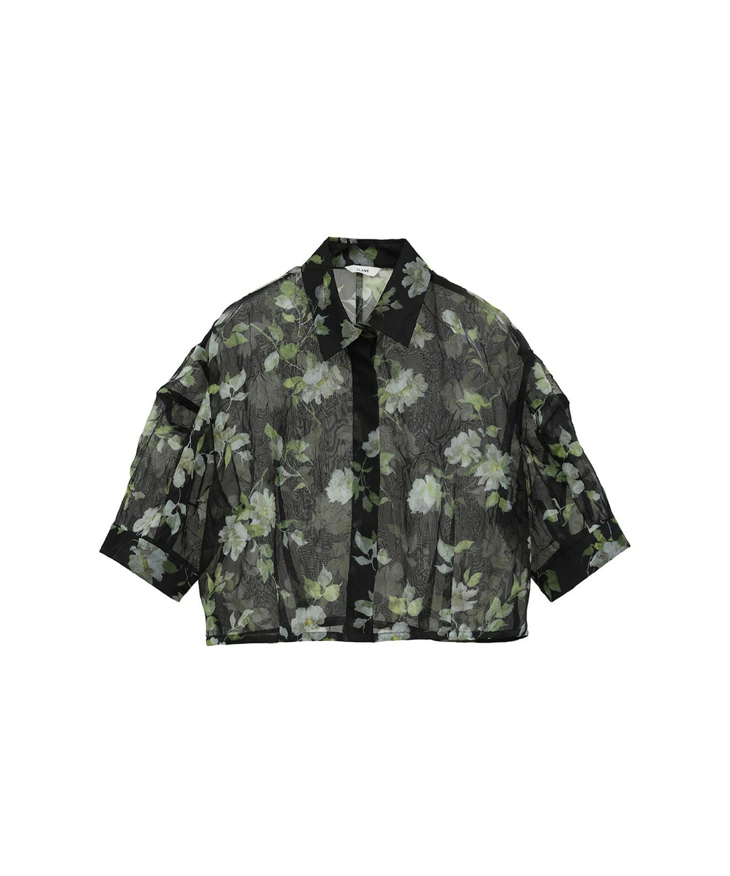 CLANE(クラネ)】 SHEER FLOWER SHORT SLEEVE SHIRTS｜PARIGOT ONLINE