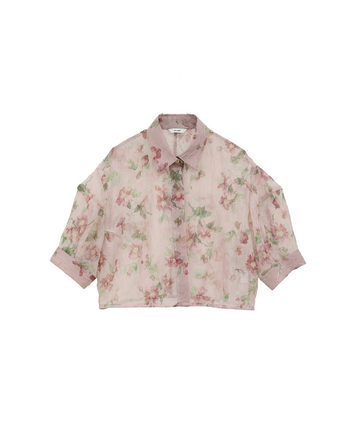 CLANE(クラネ)】 SHEER FLOWER SHORT SLEEVE SHIRTS｜PARIGOT ONLINE