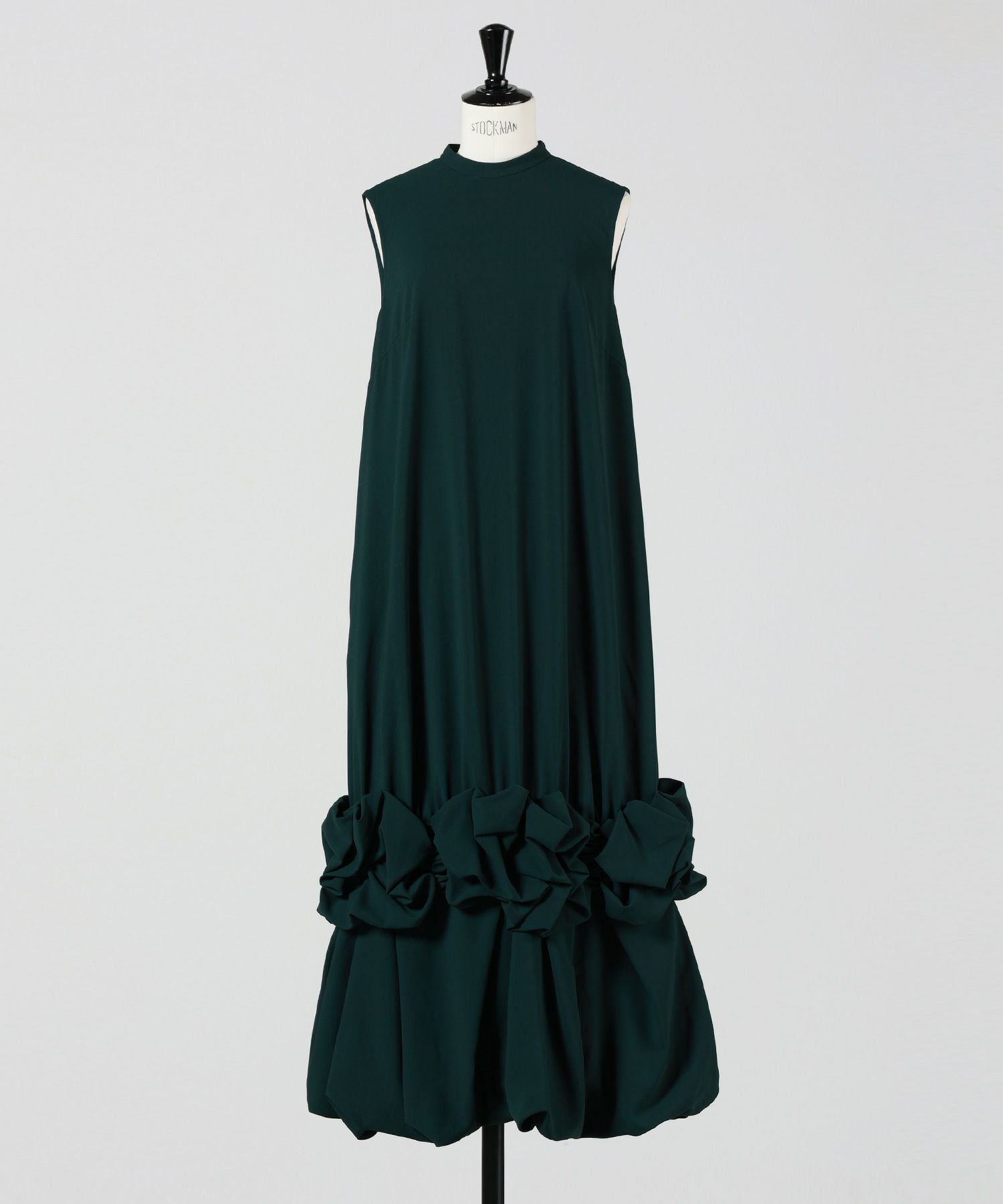 ENFOLD(エンフォルド)】 BALLOON-FRILL TANK-TOPS DRESS｜PARIGOT
