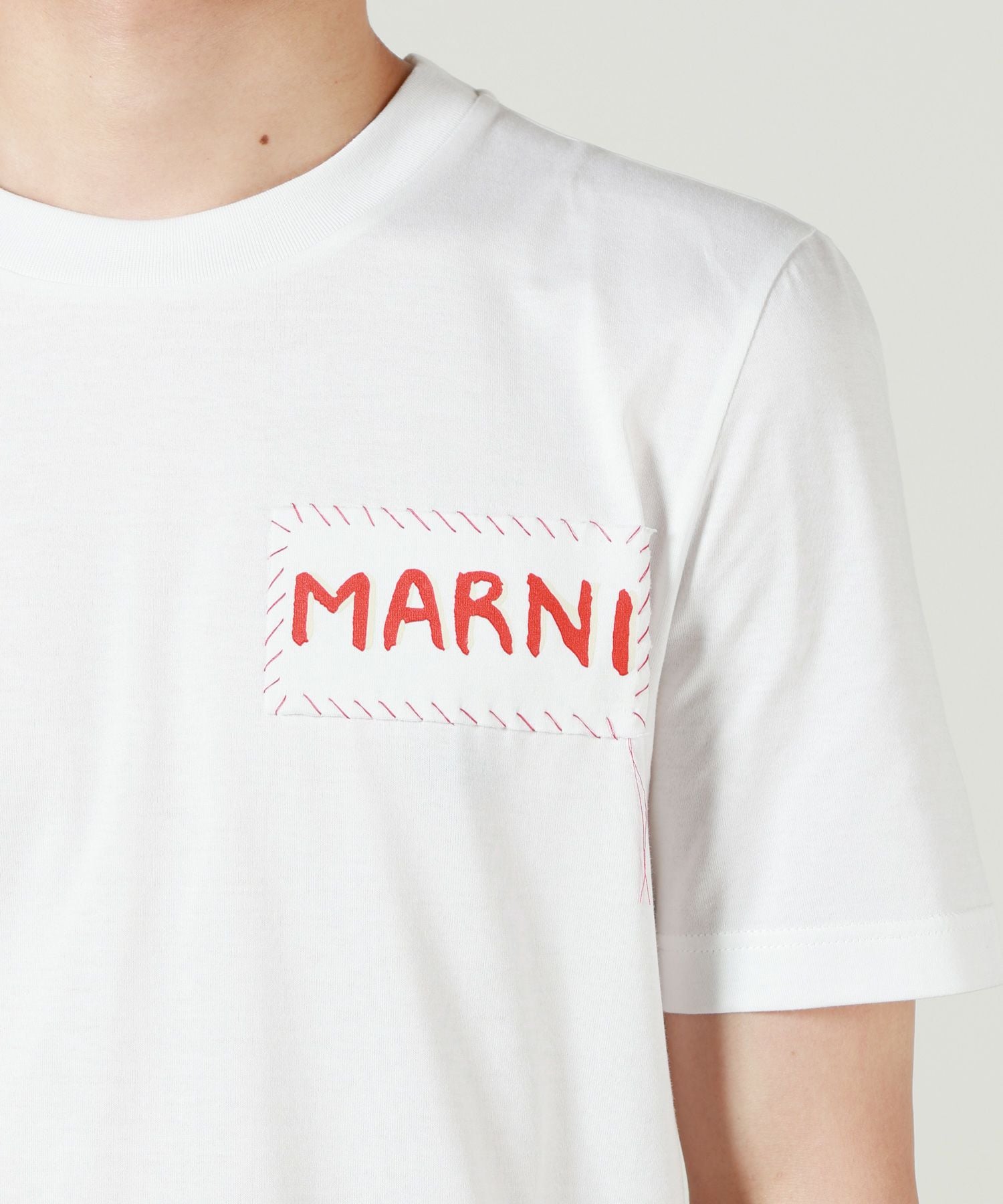 MARNI(マルニ)】 ラベル付 コットンクルーネックTシャツ｜PARIGOT