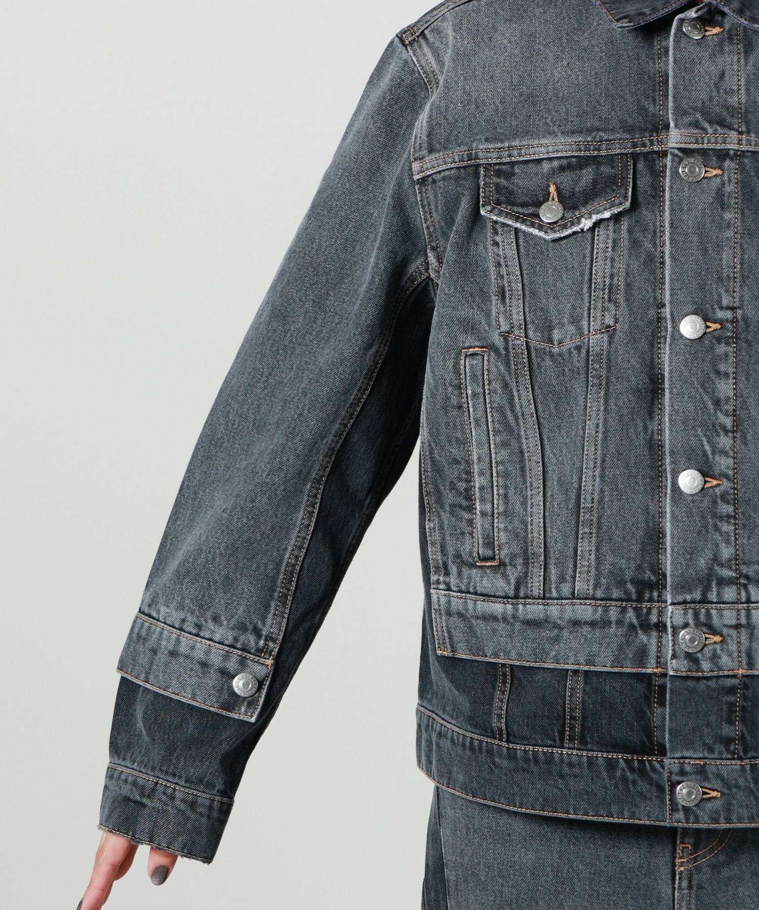 STELLA McCARTNEY(ステラ・マッカートニー)】 トーナル パネル デニム