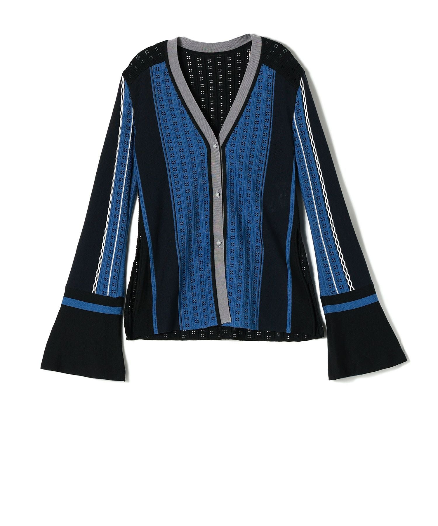 Mame Kurogouchi(マメ クロゴウチ)】 Geometric Pattern Knitted Mame Kurogouchi(マメ クロゴウチ)】 Geometric Pattern Knitted