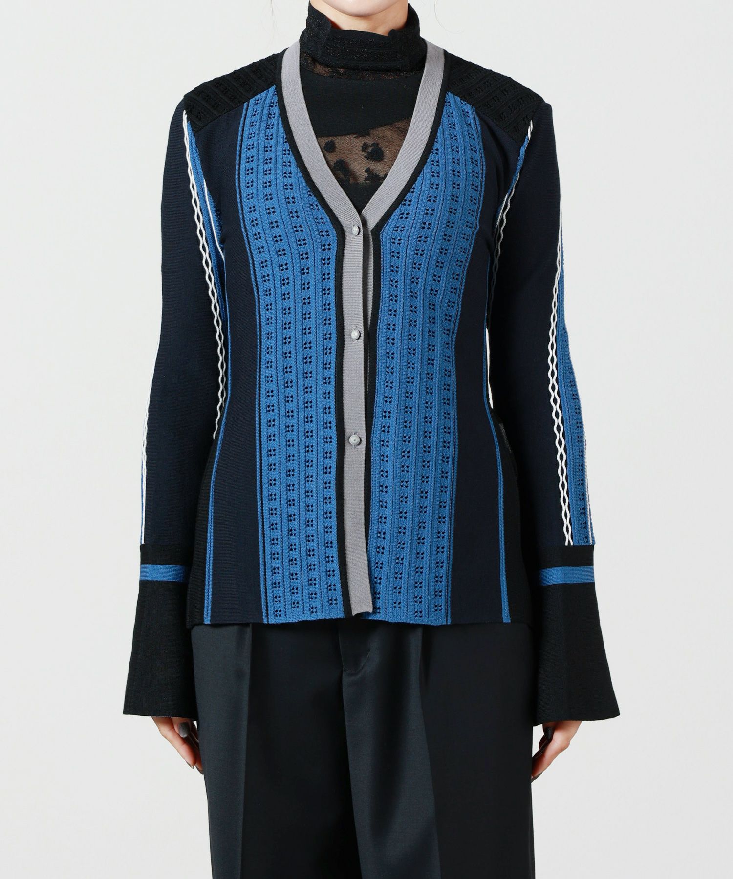 Mame Kurogouchi(マメ クロゴウチ)】 Geometric Pattern Knitted