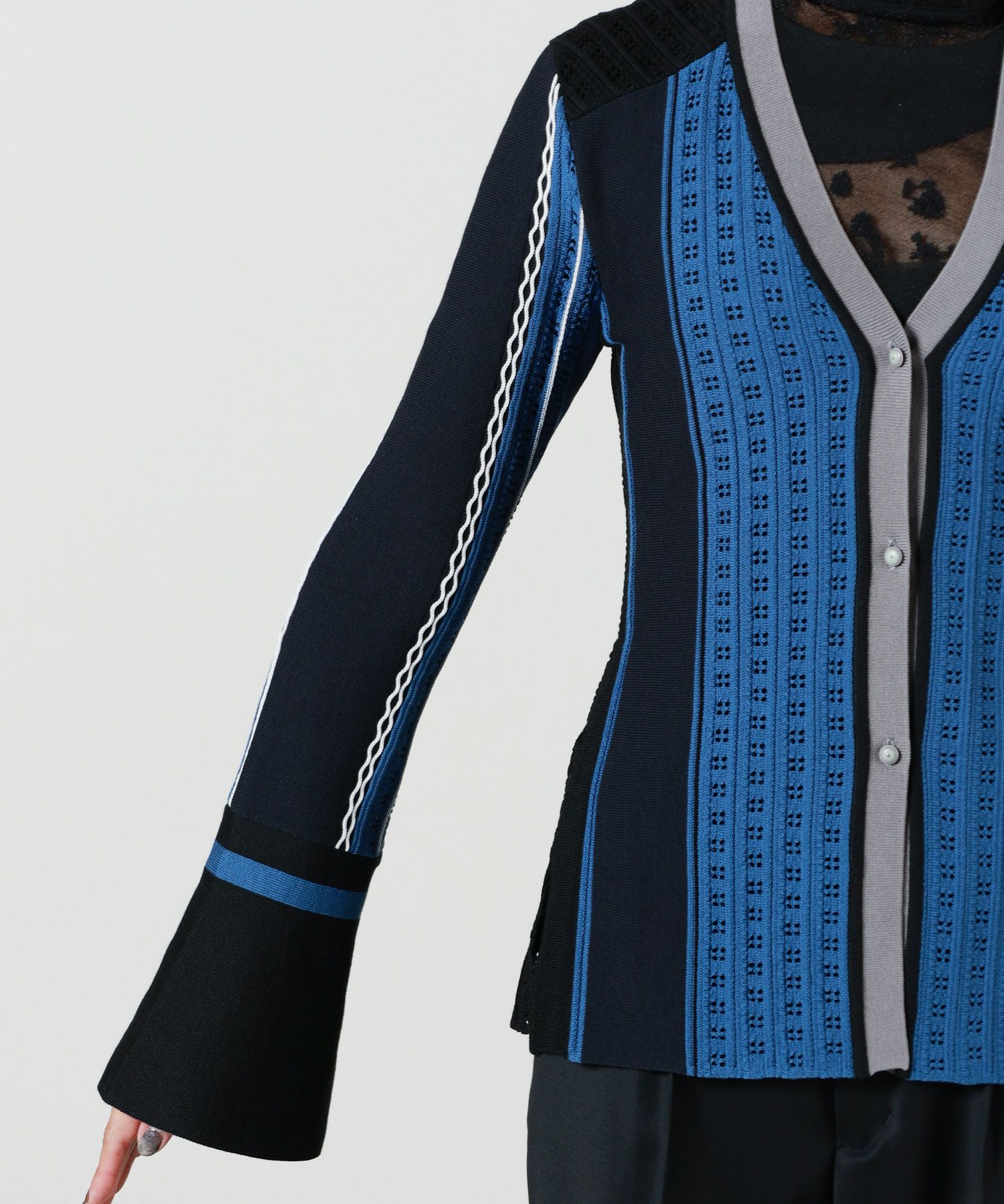 Mame Kurogouchi(マメ クロゴウチ)】 Geometric Pattern Knitted