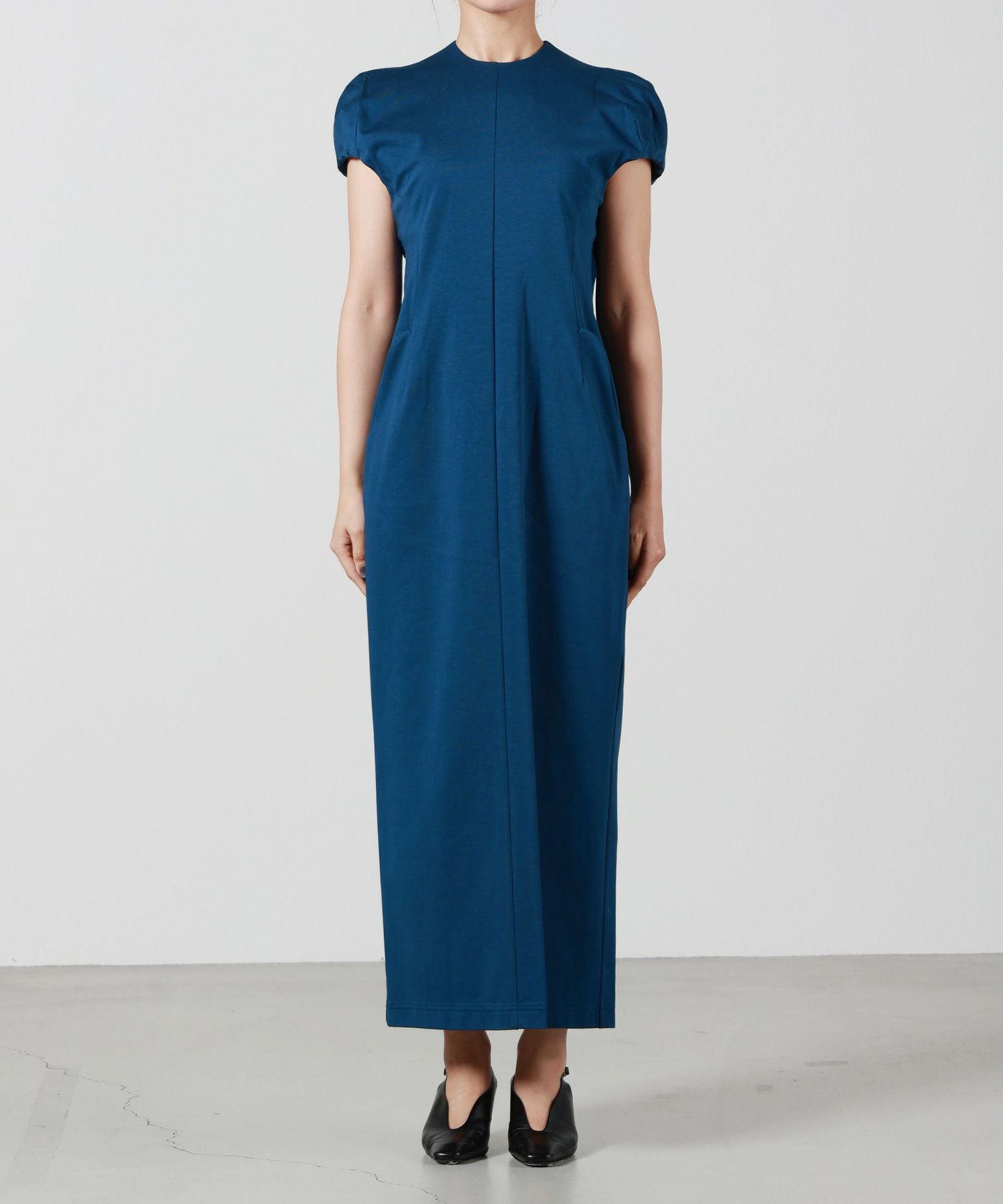 Mame Kurogouchi(マメ クロゴウチ)】 Cotton Jersey Puff Sleeve Dress