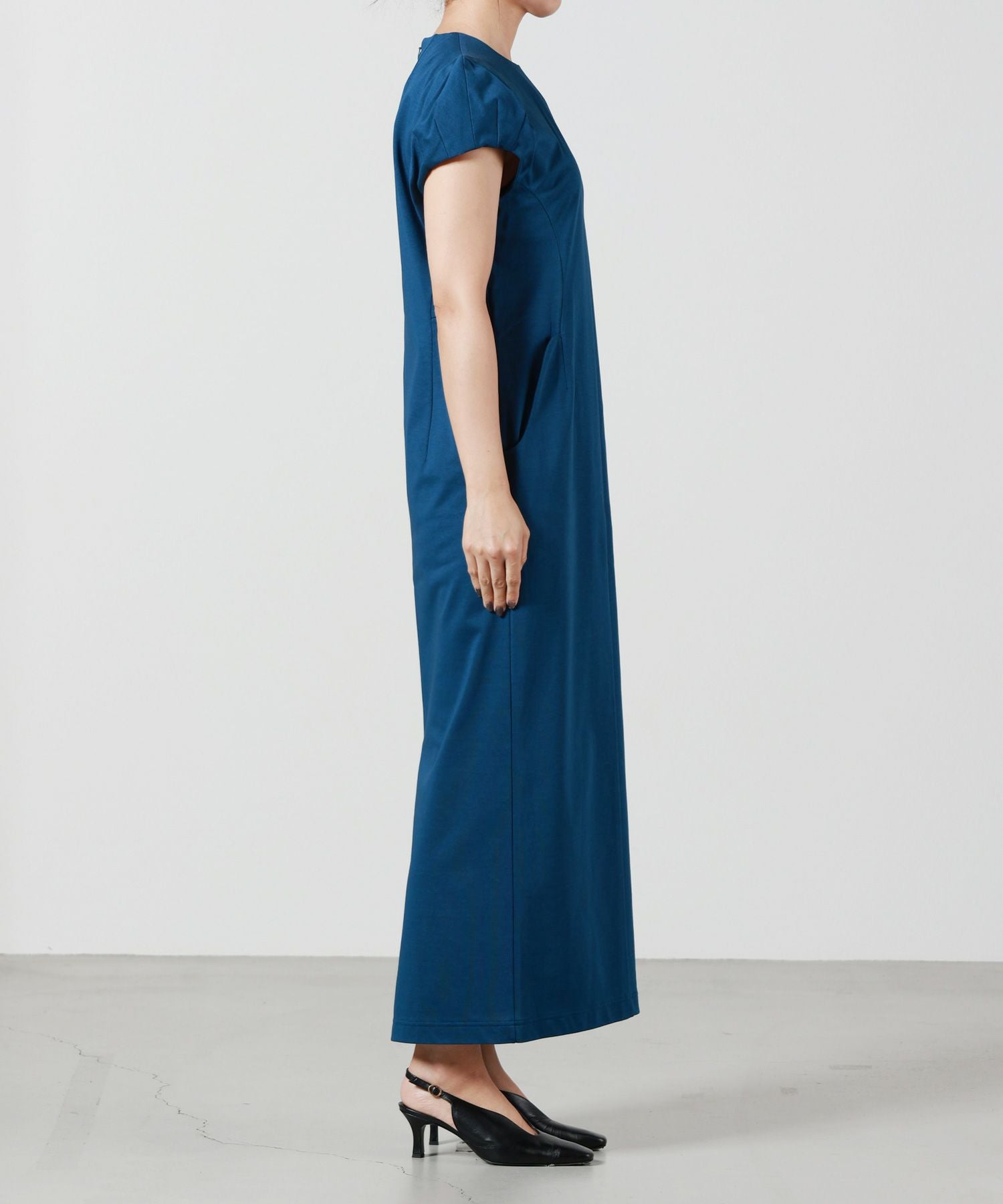 Mame Kurogouchi(マメ クロゴウチ)】 Cotton Jersey Puff Sleeve Dress